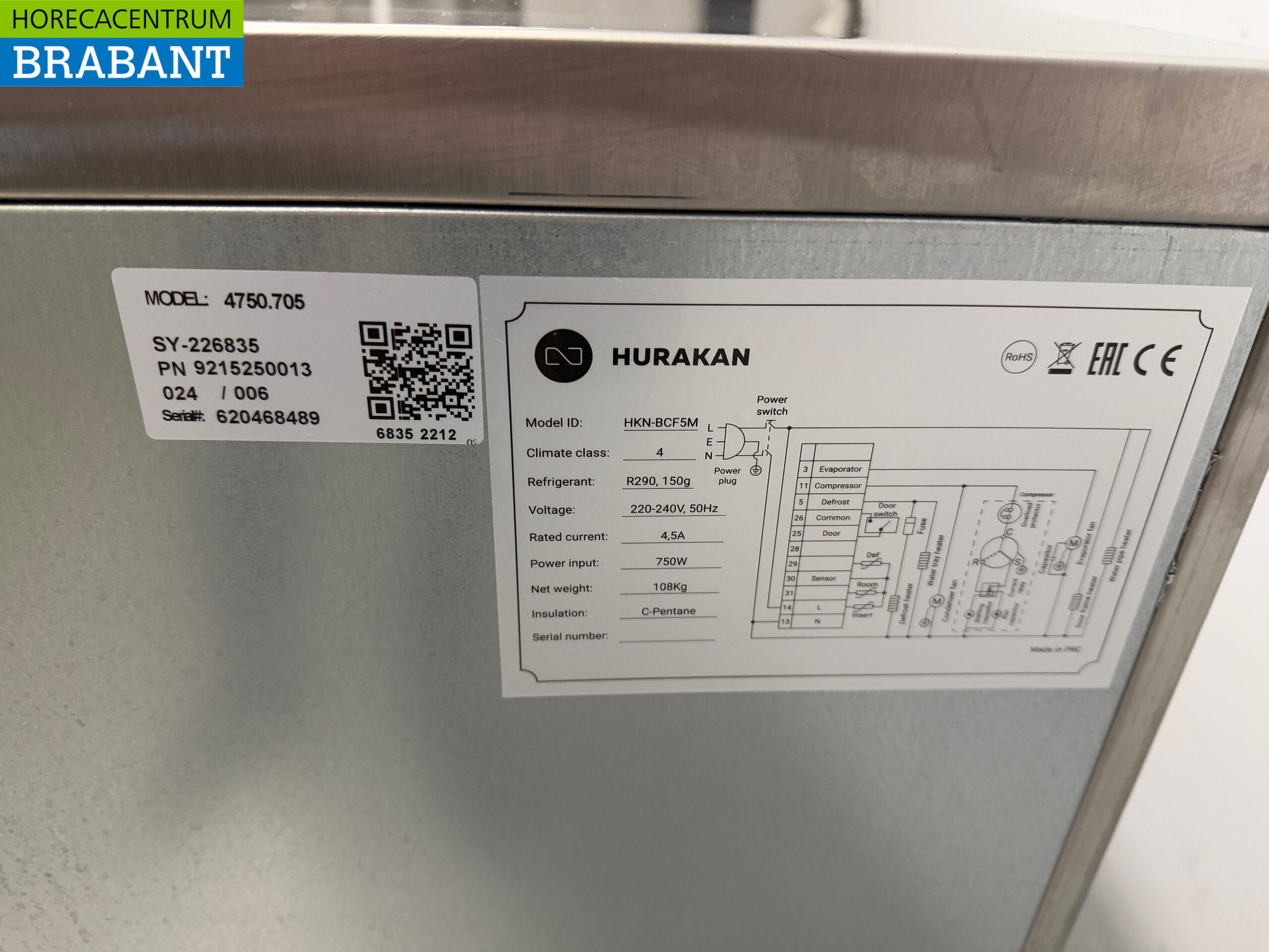 Ecofrost Mobiler Schockfroster aus Edelstahl 5x 1/1 GN oder 60/40 cm 230V Horeca – Bild 5