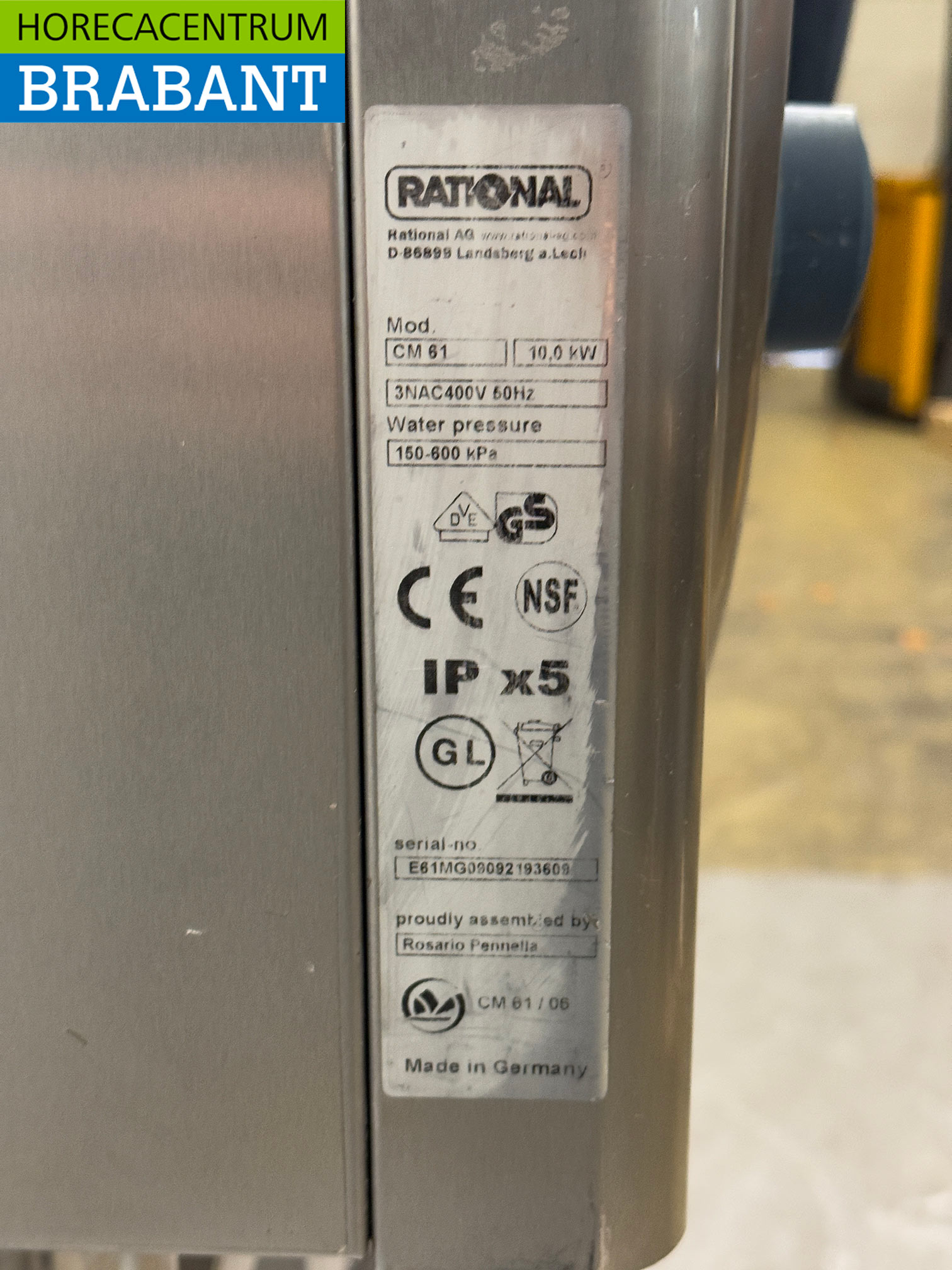 Edelstahl Rational Combimaster Combisteamer Dampfgarer CM 61 6 x 1/1 GN 400V Horeca – Bild 7