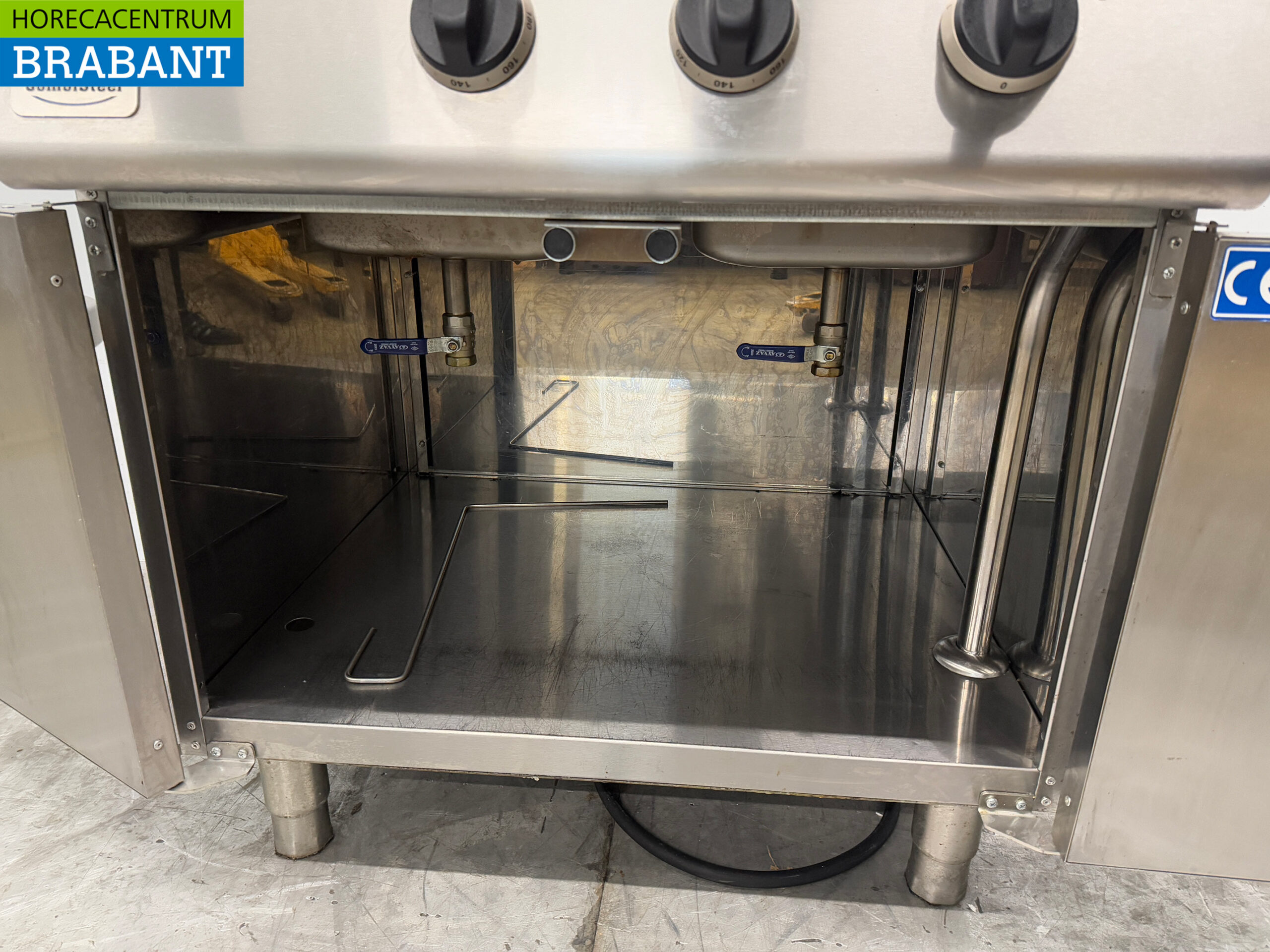 Combisteel Doppelfritteuse aus Edelstahl 2 x 18 Liter 400V Horeca – Bild 5