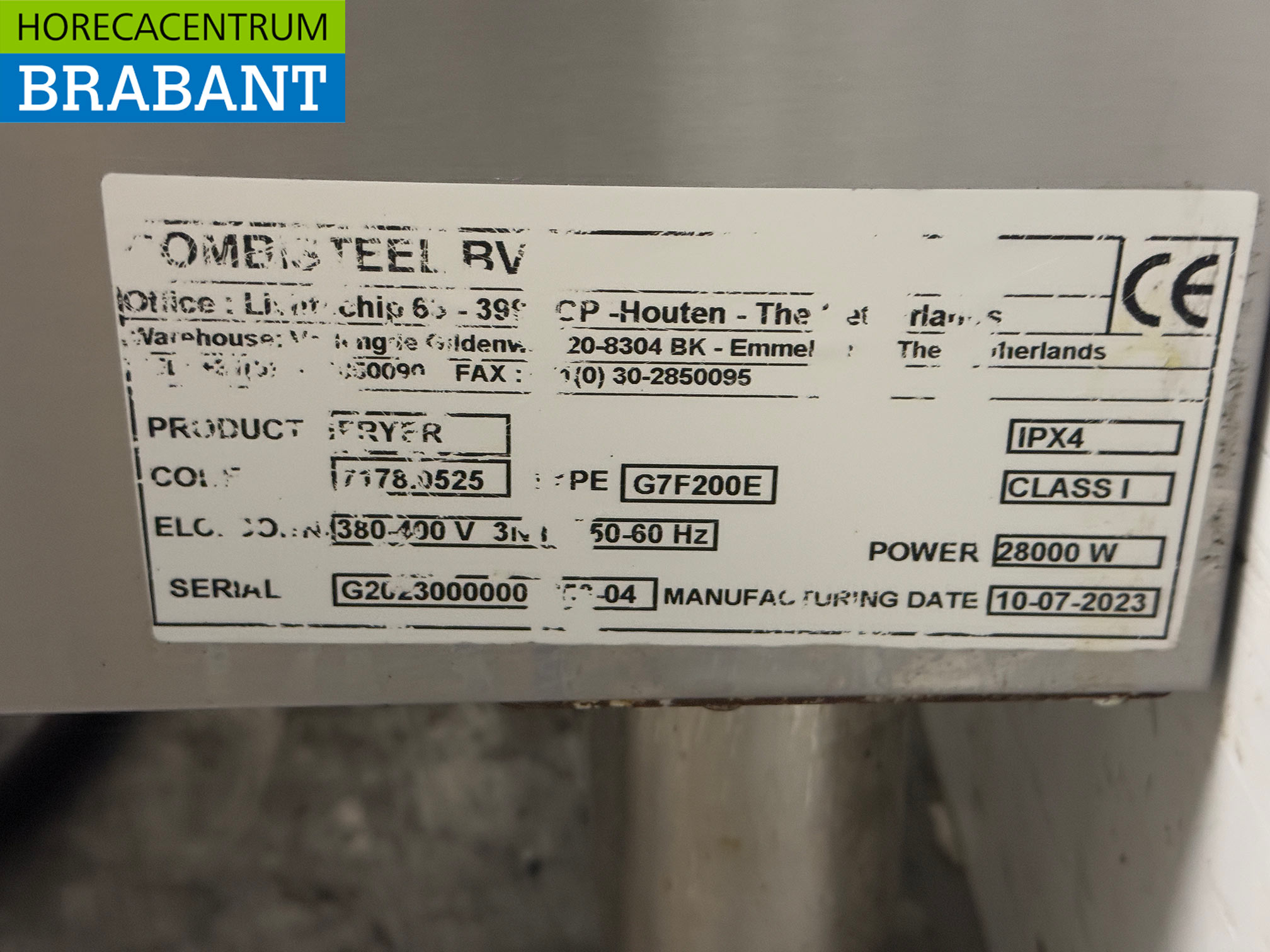 Combisteel Doppelfritteuse aus Edelstahl 2 x 18 Liter 400V Horeca – Bild 6