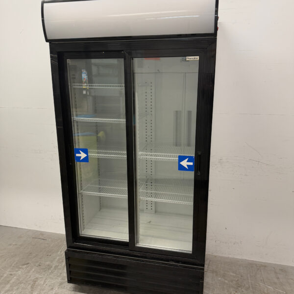 Promoline Mobiler Glastürkühlschrank 800 Liter 2 Schiebetüren 230V Horeca