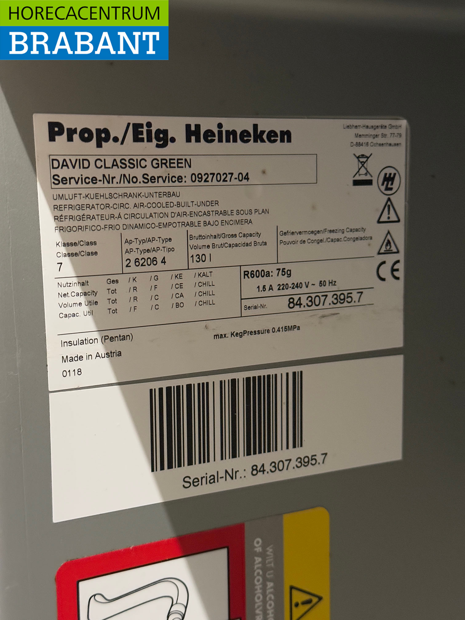 David Fasskühler 130 Liter 230V Horeca – Bild 5