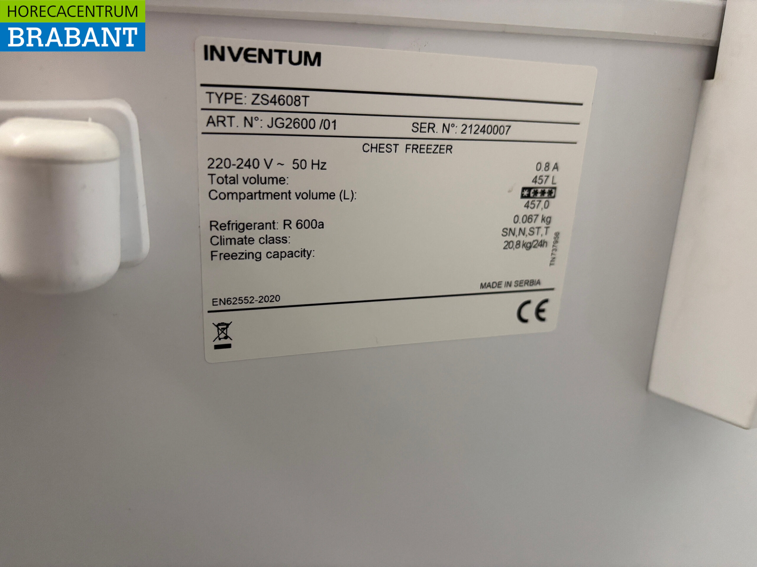 Inventum Gefriertruhe Gefriertruhe mit Klappdeckel 457 Liter 230V Horeca – Bild 7