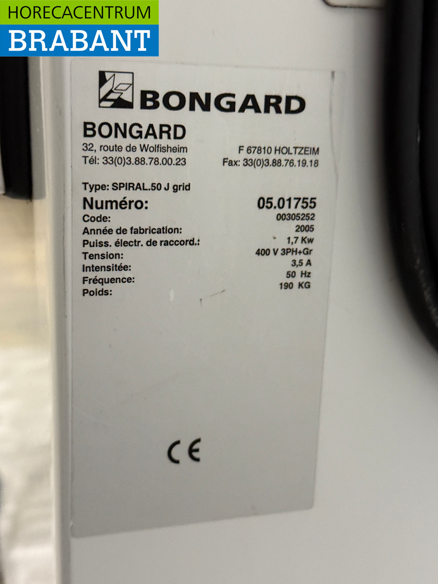 Bongard Spiralschneider 50 Liter 400V Catering Bäckerei – Bild 6