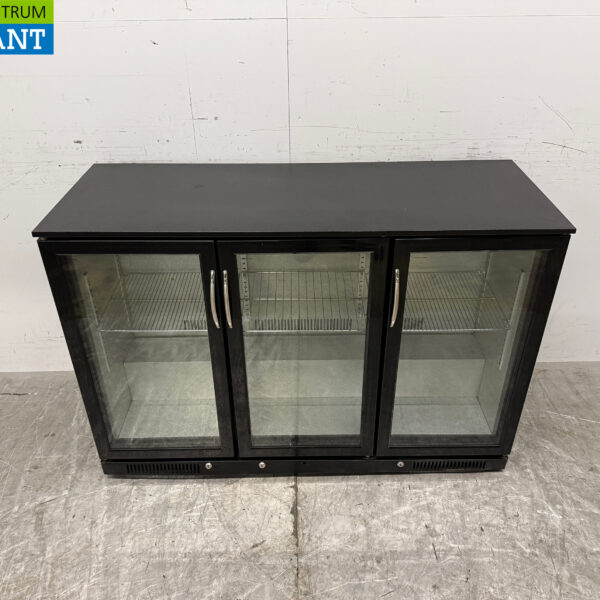 Bar-Kühlschrank 3 Glas-Scharniertüren 298 Liter 133,5 cm 230V Horeca