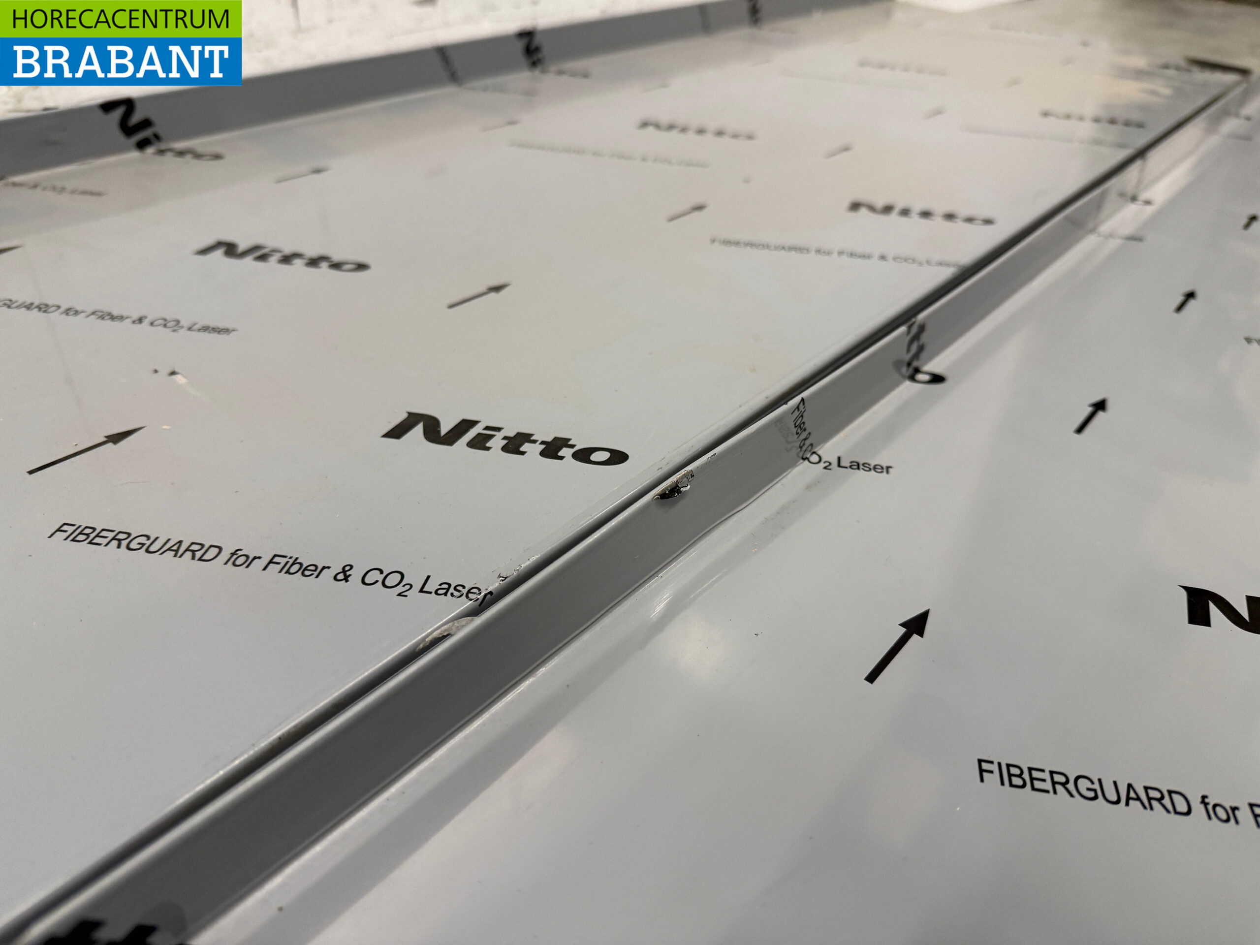 Doppelwandregal aus Edelstahl 200 x 40 cm Horeca – Bild 4