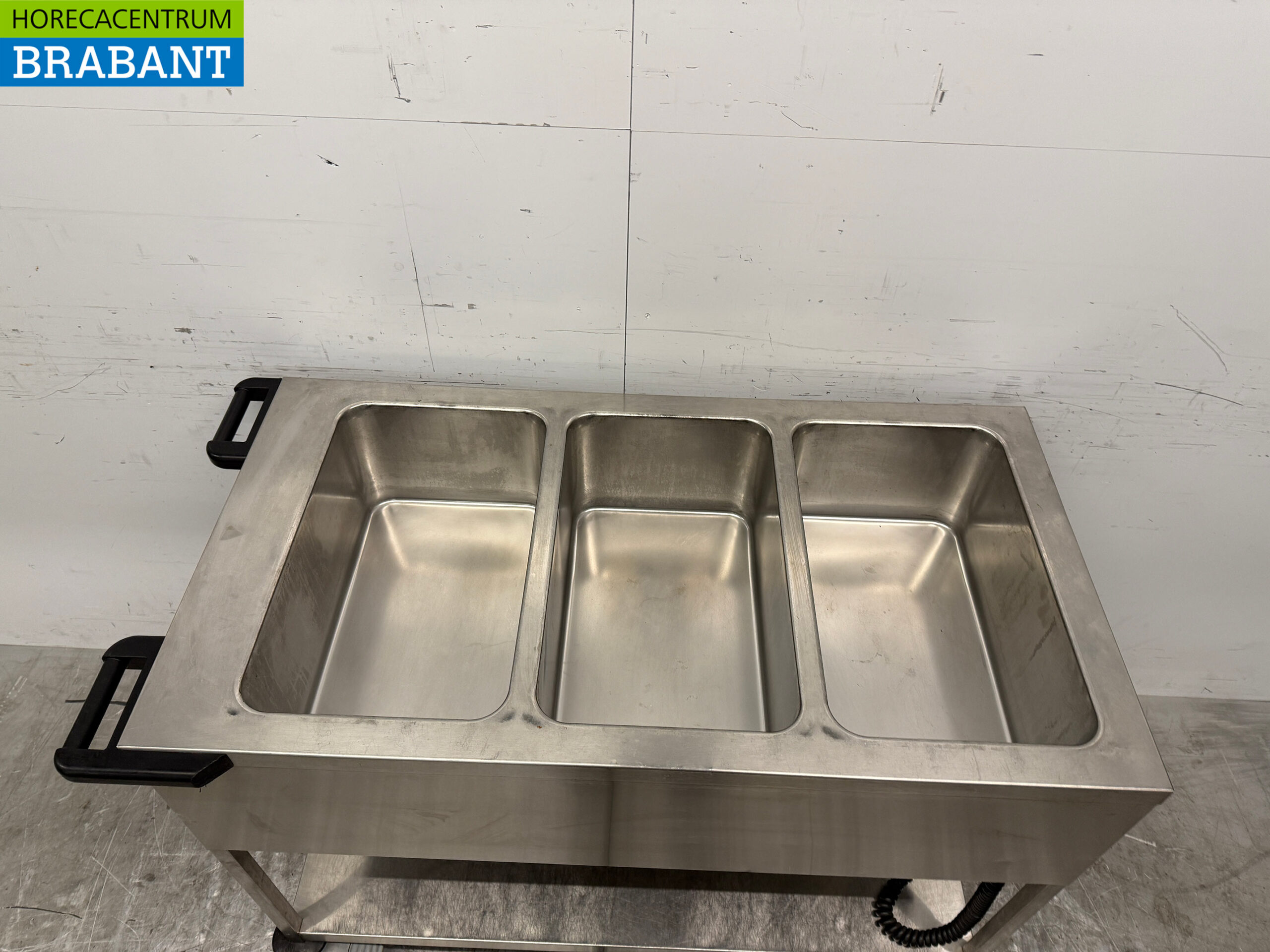 Hupfer Bain Marie Wagen aus Edelstahl 3 x 1/1 GN 230V Horeca – Bild 4