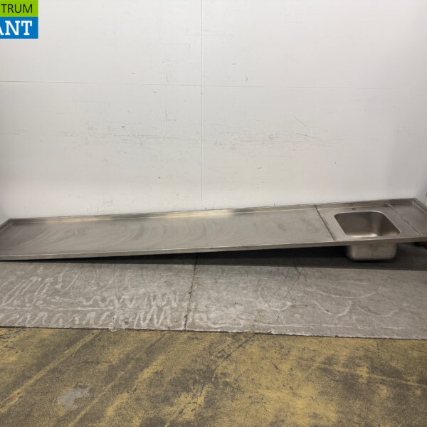Edelstahl-Spülbecken Waschbecken 372 x 70 cm Horeca