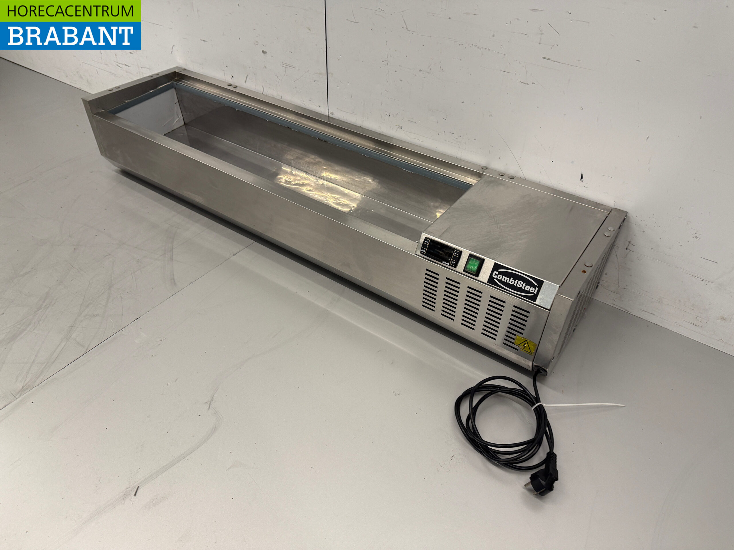 Combisteel Saladiere aus Edelstahl 6 x 1/4 GN 140 cm 230V Horeca – Bild 2