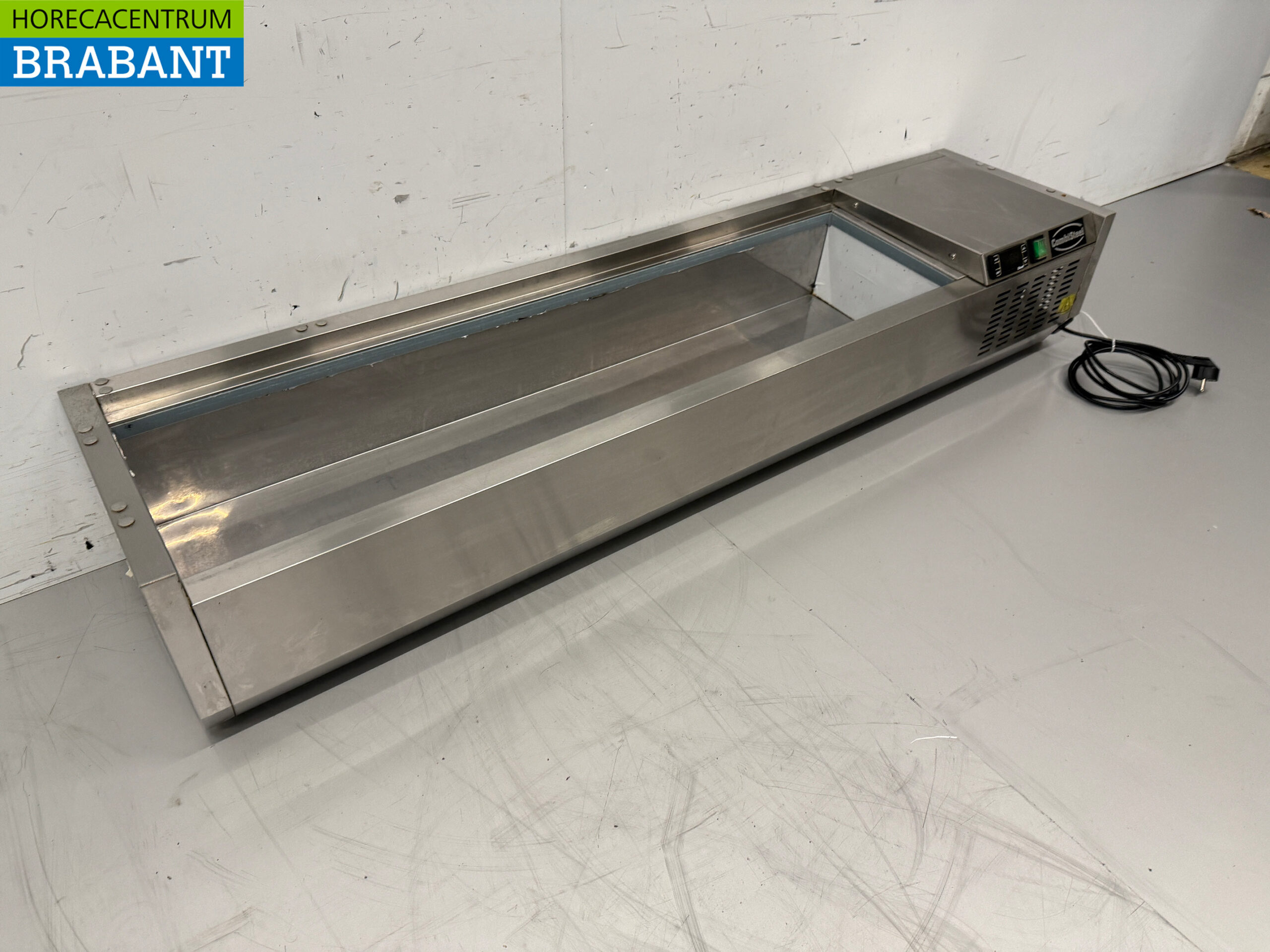 Combisteel Saladiere aus Edelstahl 6 x 1/4 GN 140 cm 230V Horeca – Bild 3