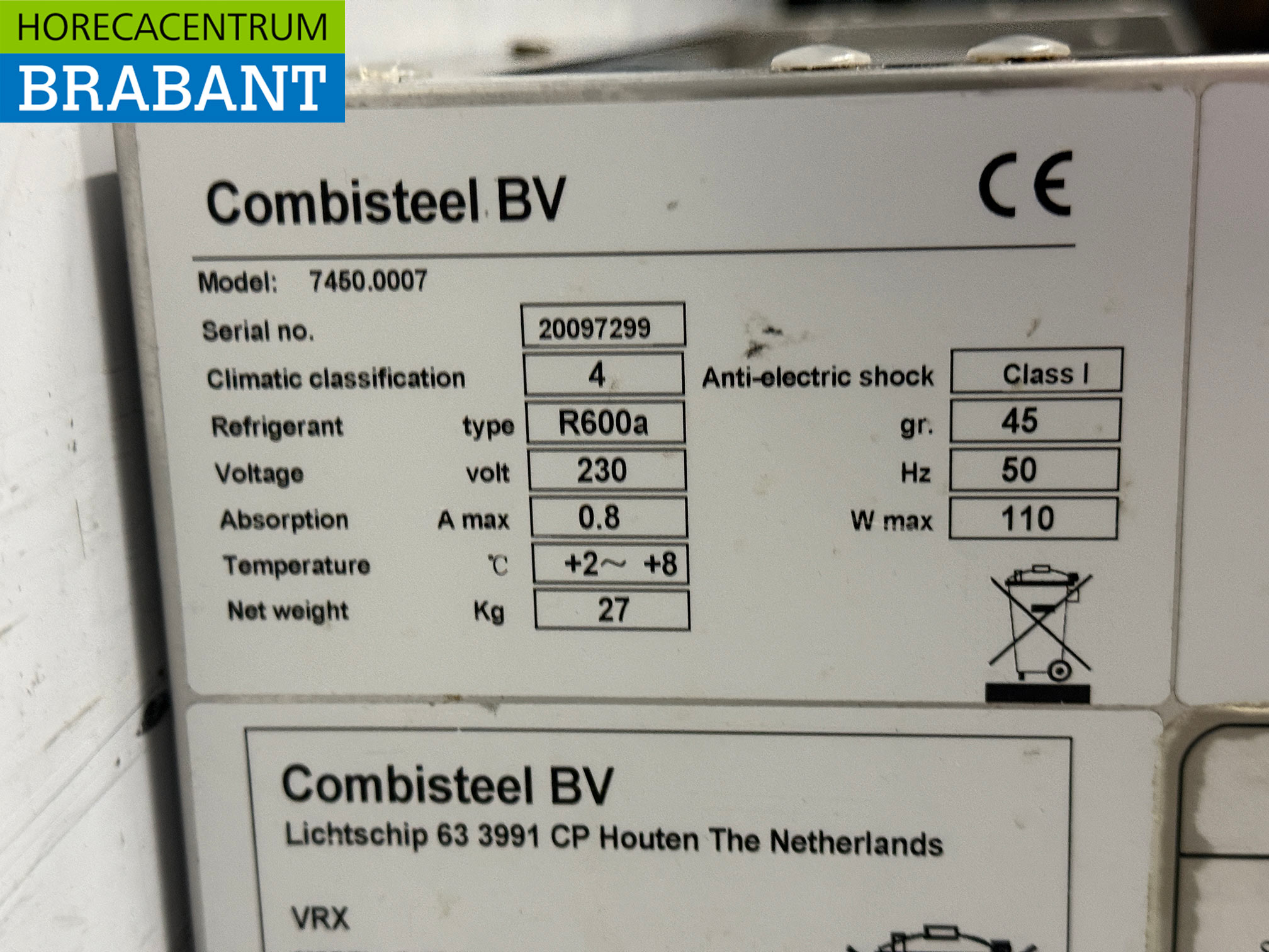 Combisteel Saladiere aus Edelstahl 6 x 1/4 GN 140 cm 230V Horeca – Bild 4