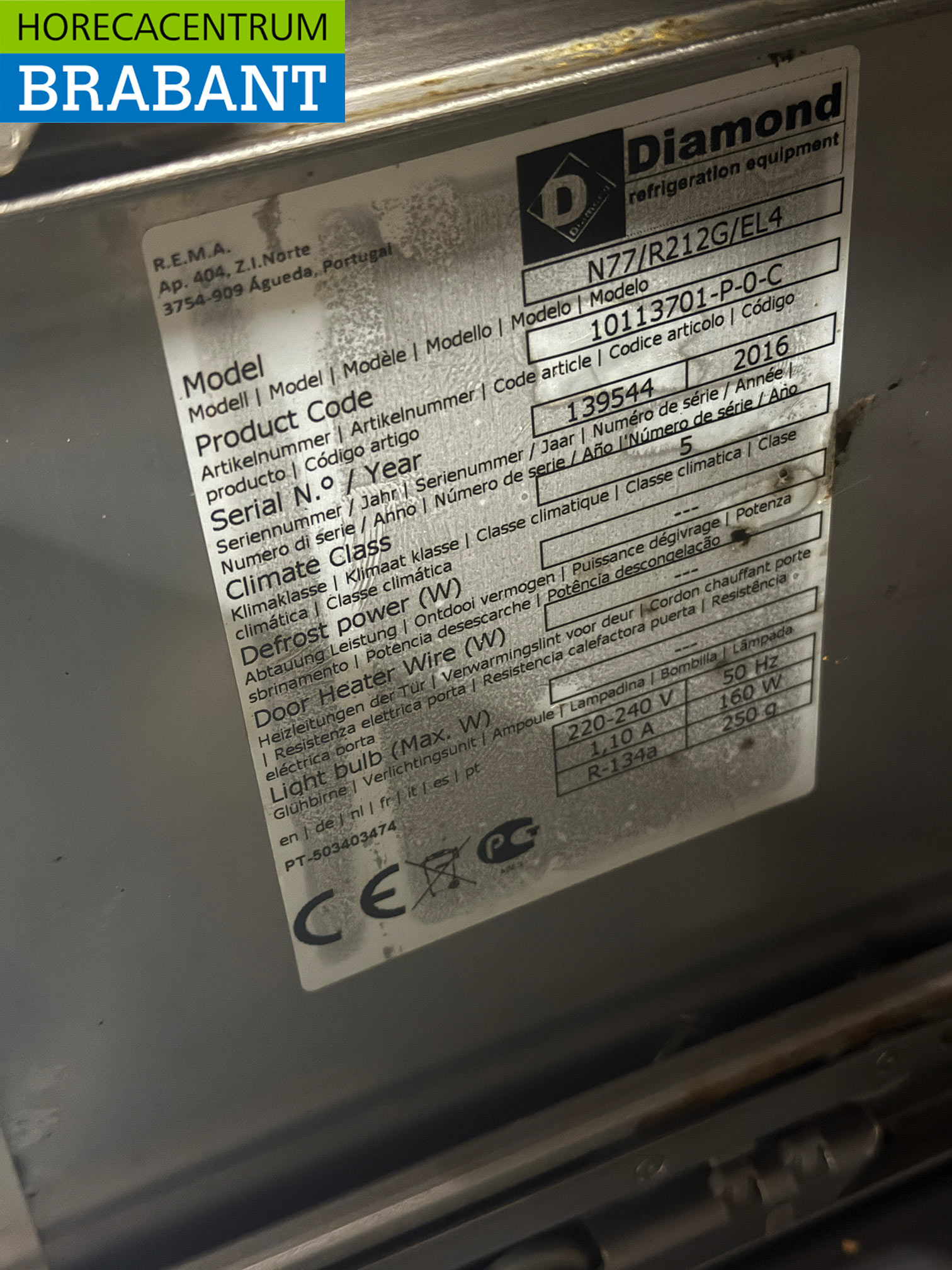 Edelstahl Diamond Kühltheke mit 4 Schubladen 120 cm 230V Catering – Bild 5