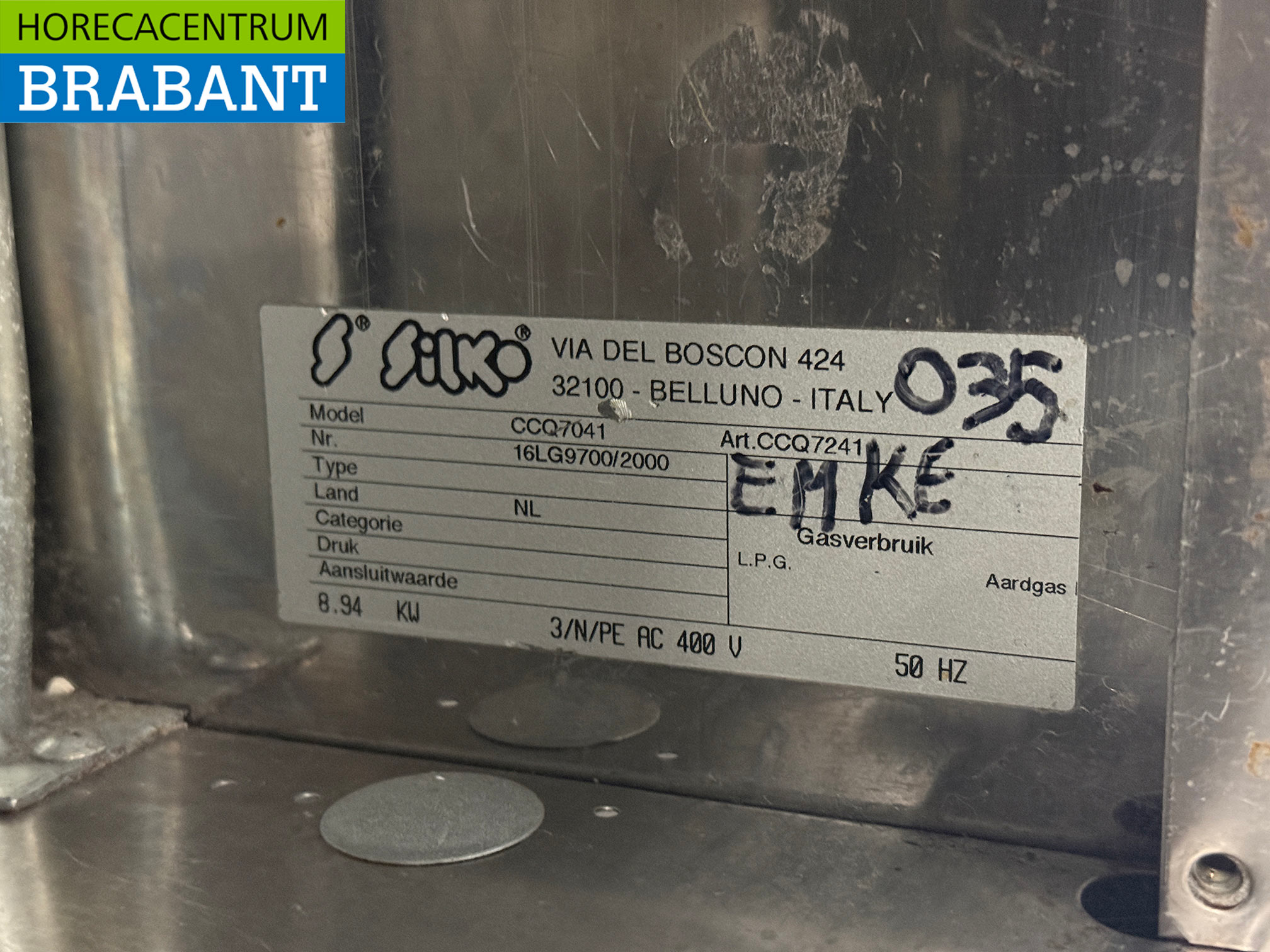 Silko 4-Flammen-Elektroherd aus Edelstahl 400V Horeca – Bild 5