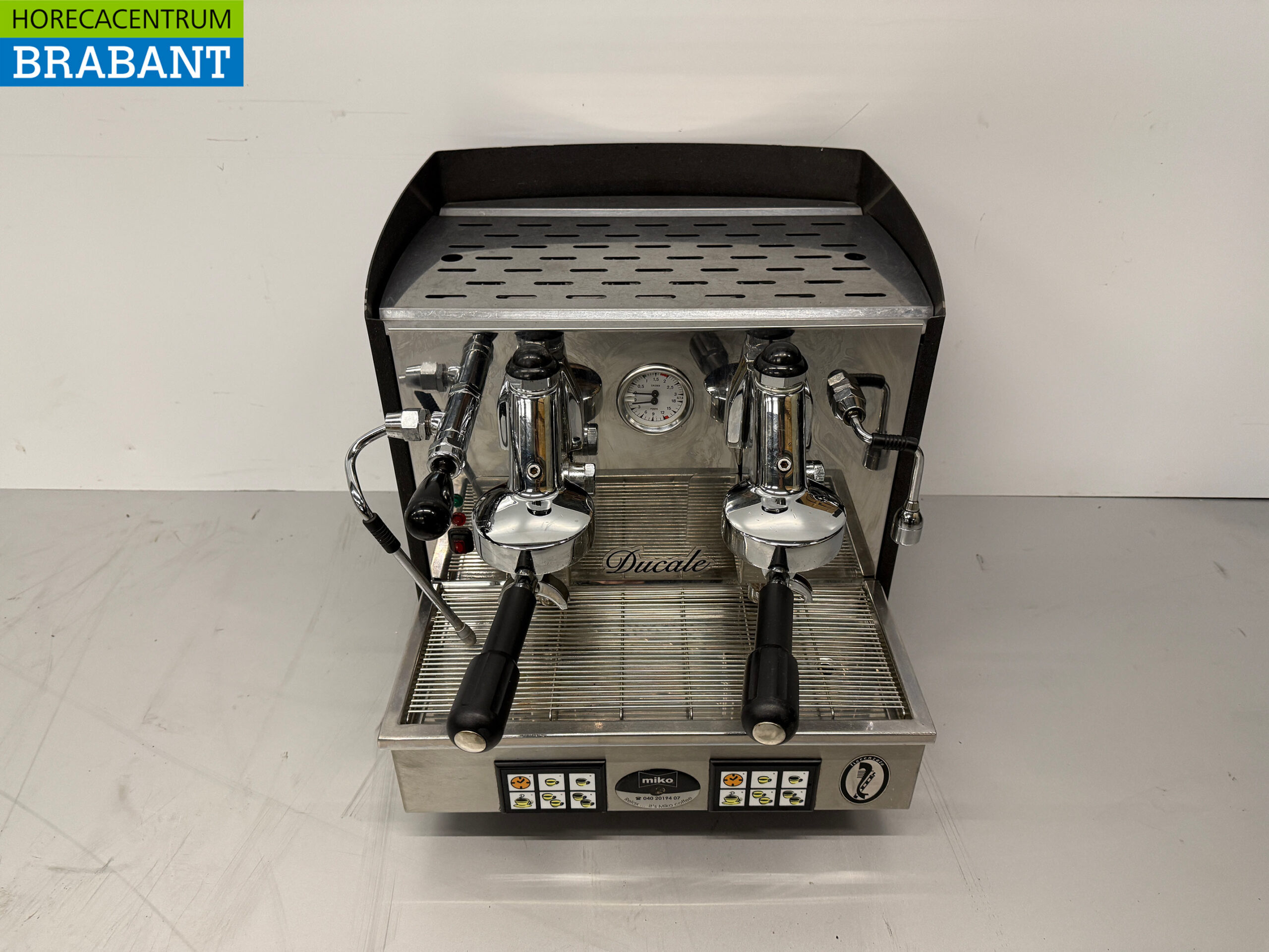 Fiorenzato 2-Gruppen-Espressomaschine aus Edelstahl 230V Horeca