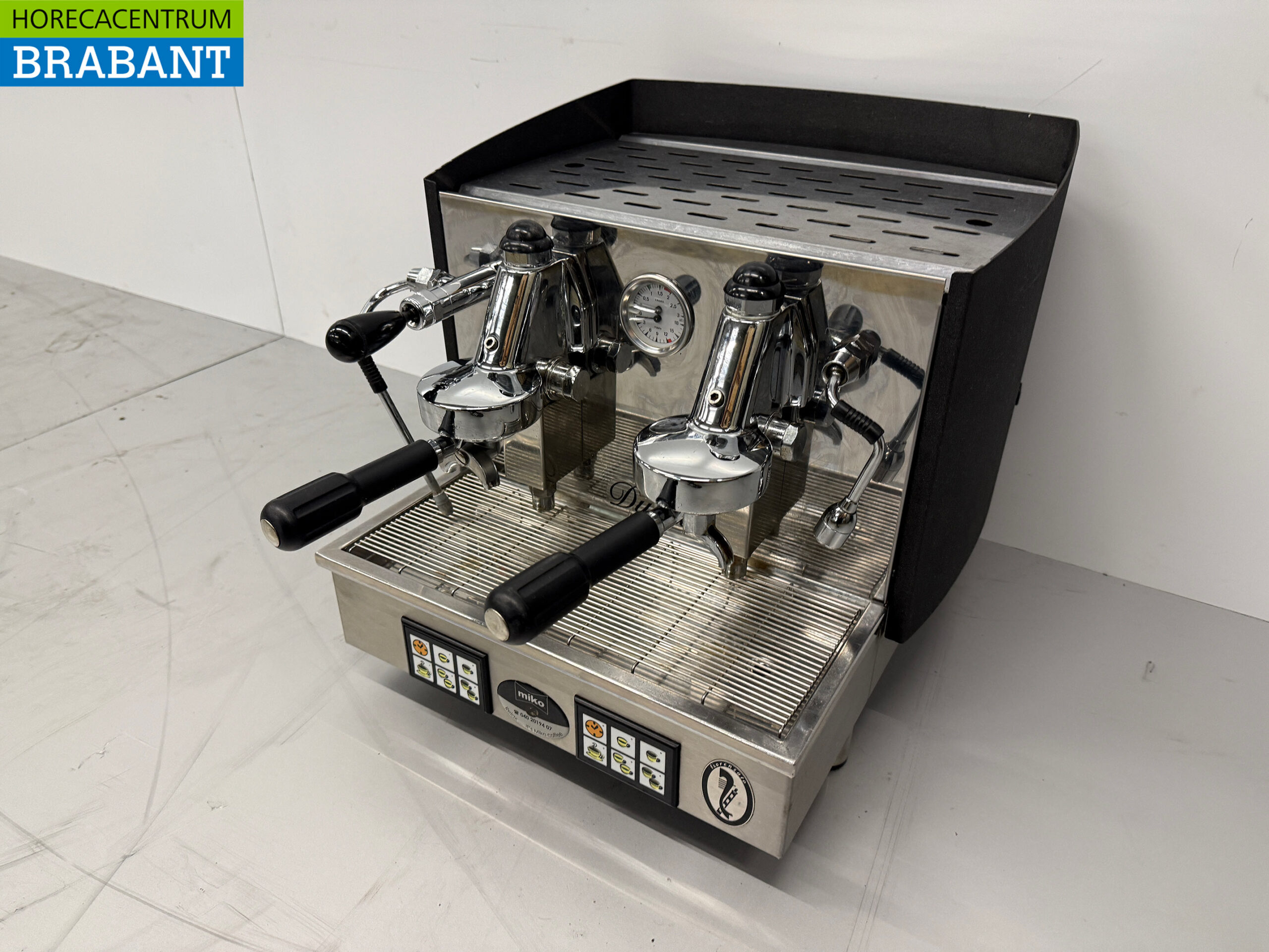 Fiorenzato 2-Gruppen-Espressomaschine aus Edelstahl 230V Horeca – Bild 2