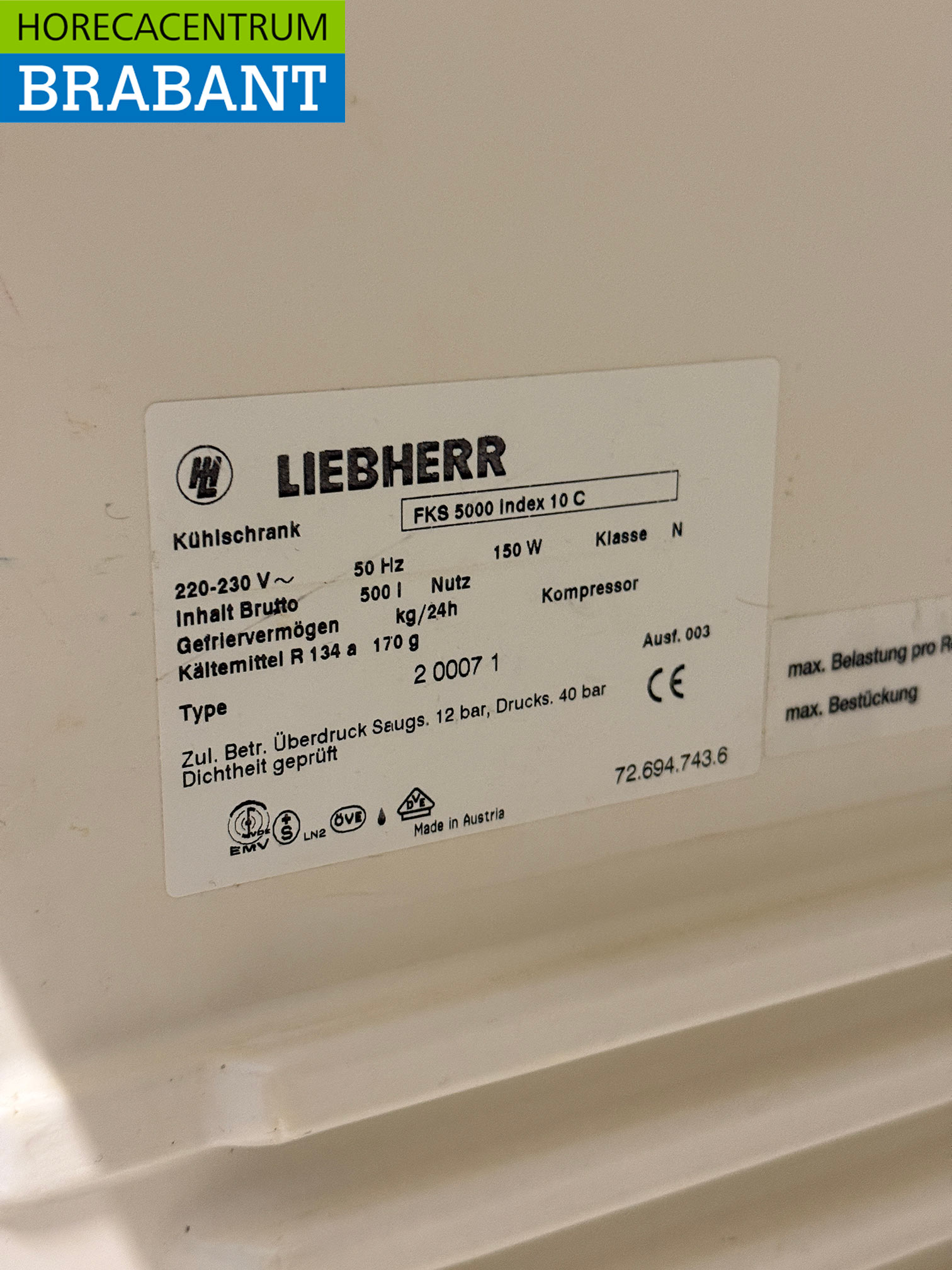 Liebherr Kühlschrank 500 Liter 230V Horeca – Bild 5