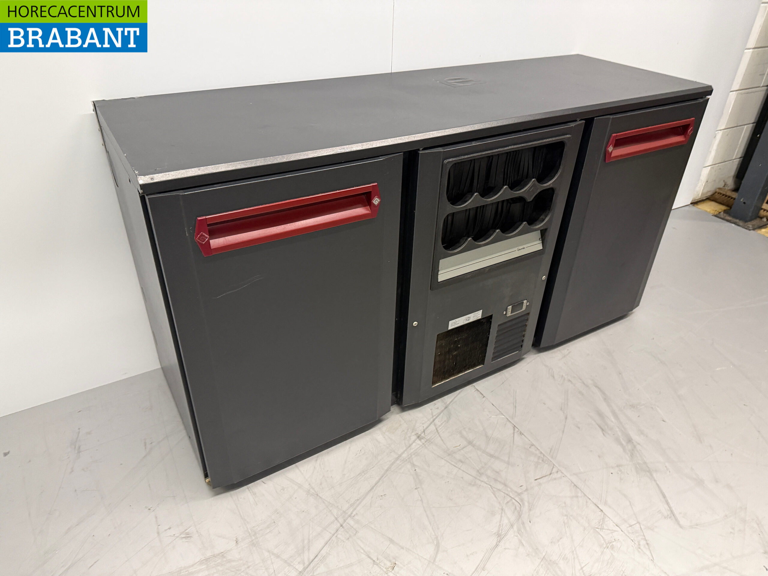 Gamko Bar-Kühlschrank mit Flaschennest und 2 Türen 167 cm 230V Horeca – Bild 3