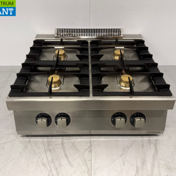 Zanussi 4-Flammen-Herd aus Edelstahl 80 cm GAS Catering