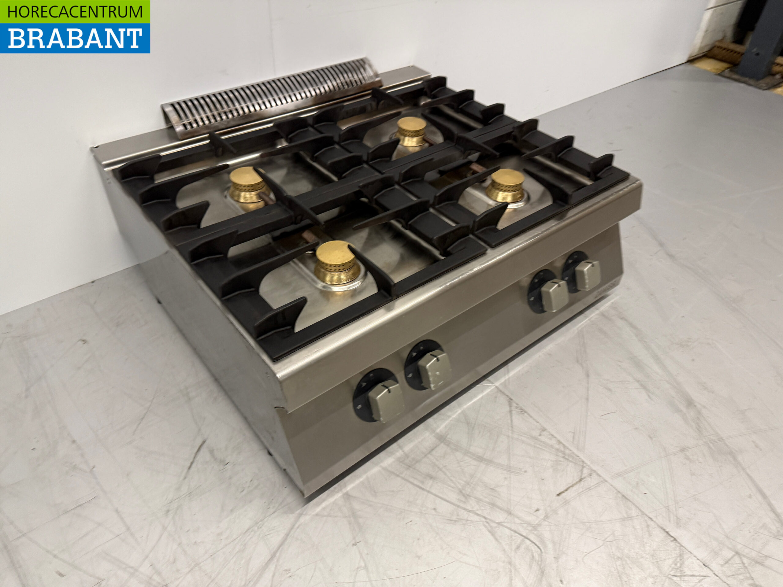 Zanussi 4-Flammen-Herd aus Edelstahl 80 cm GAS Catering – Bild 3