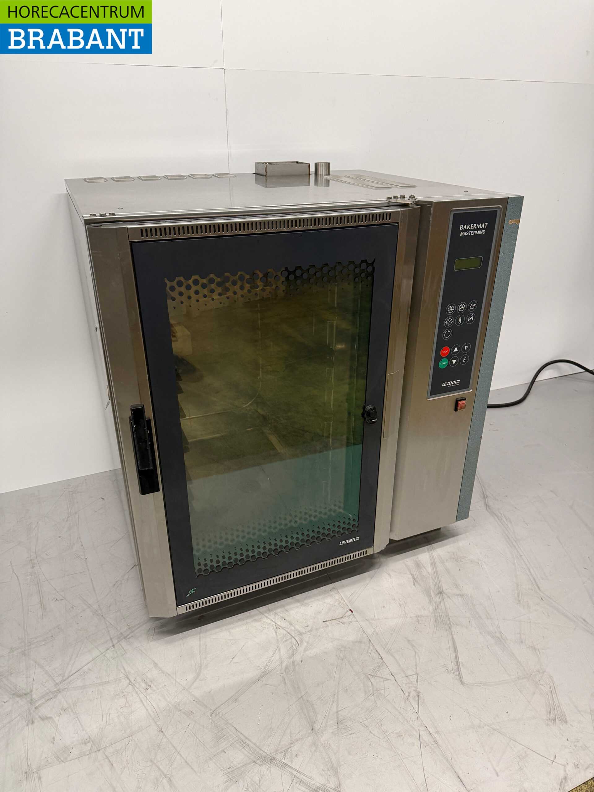 Leventi Heißluftofen aus Edelstahl mit Feuchtigkeitszufuhr 12 x 60/40 cm 400V Horeca – Bild 3