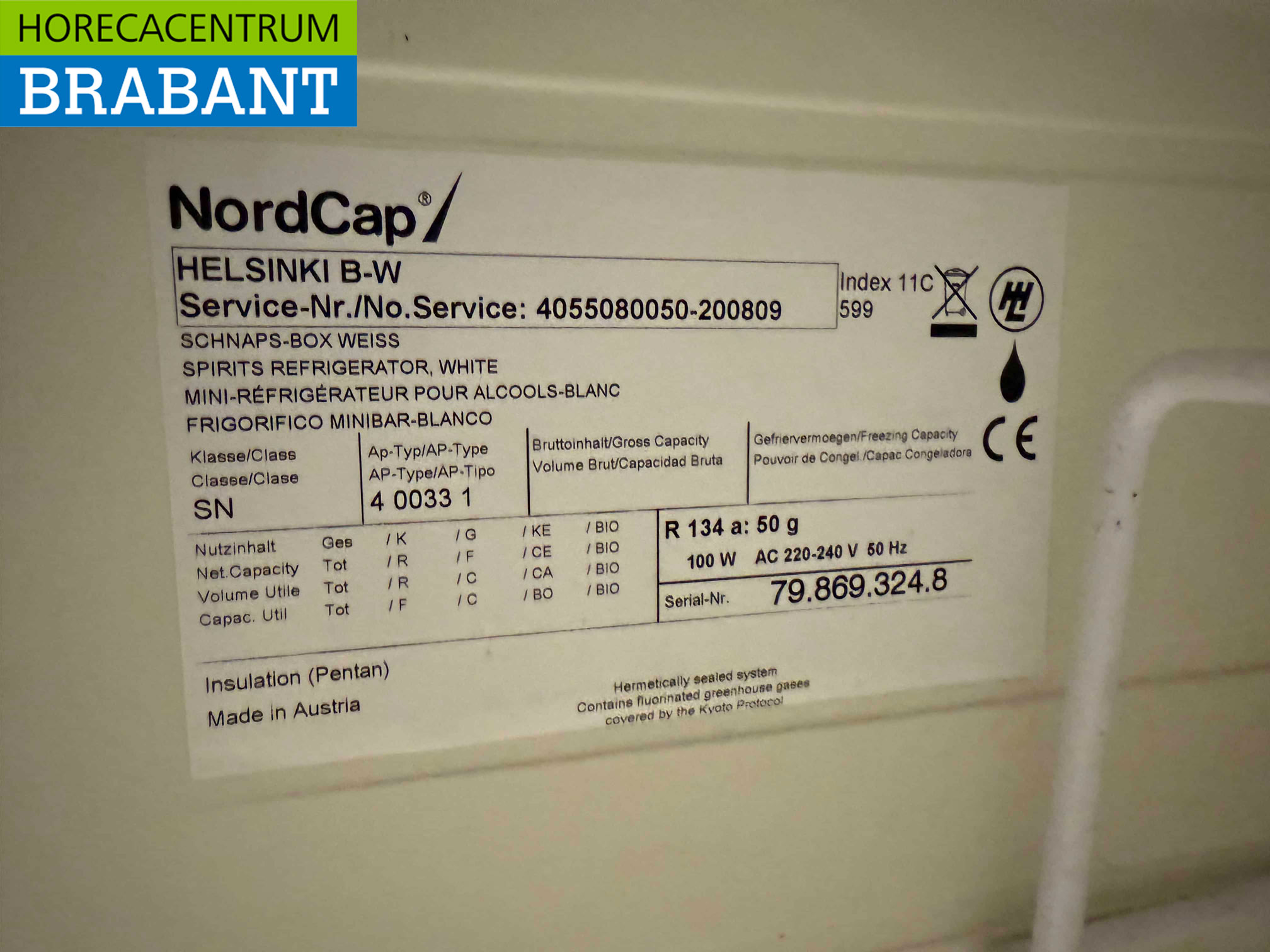 NordCap Kühlschrank 70 Liter 230V Horeca – Bild 5