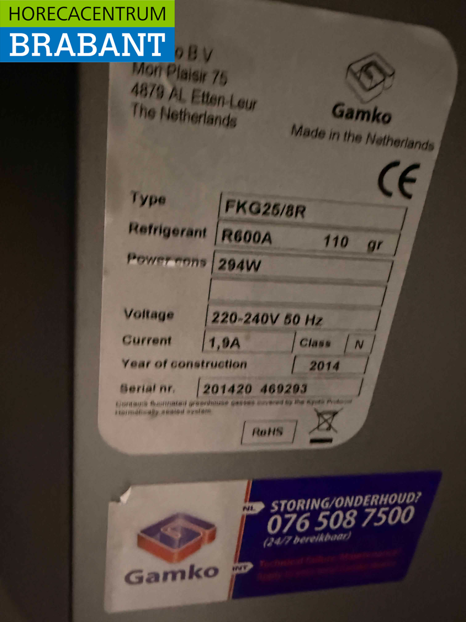 Gamko Fasskühler Fasskühler 8 x 20 Liter 135 cm 230V Horeca – Bild 4