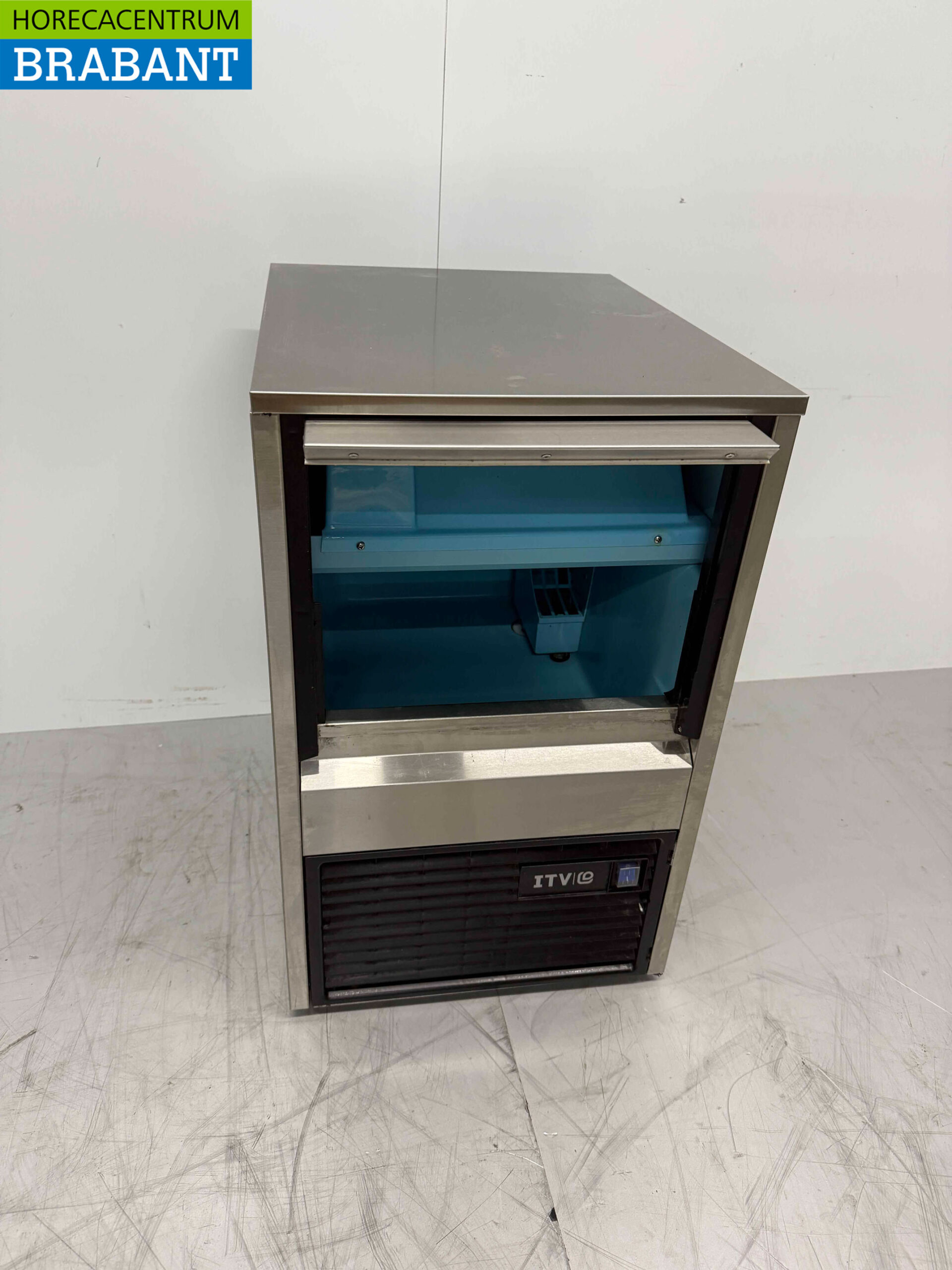 Edelstahl ITV Eiswürfelmaschine 21 kg/24h Bunker 6 Kilo 230V Horeca – Bild 4