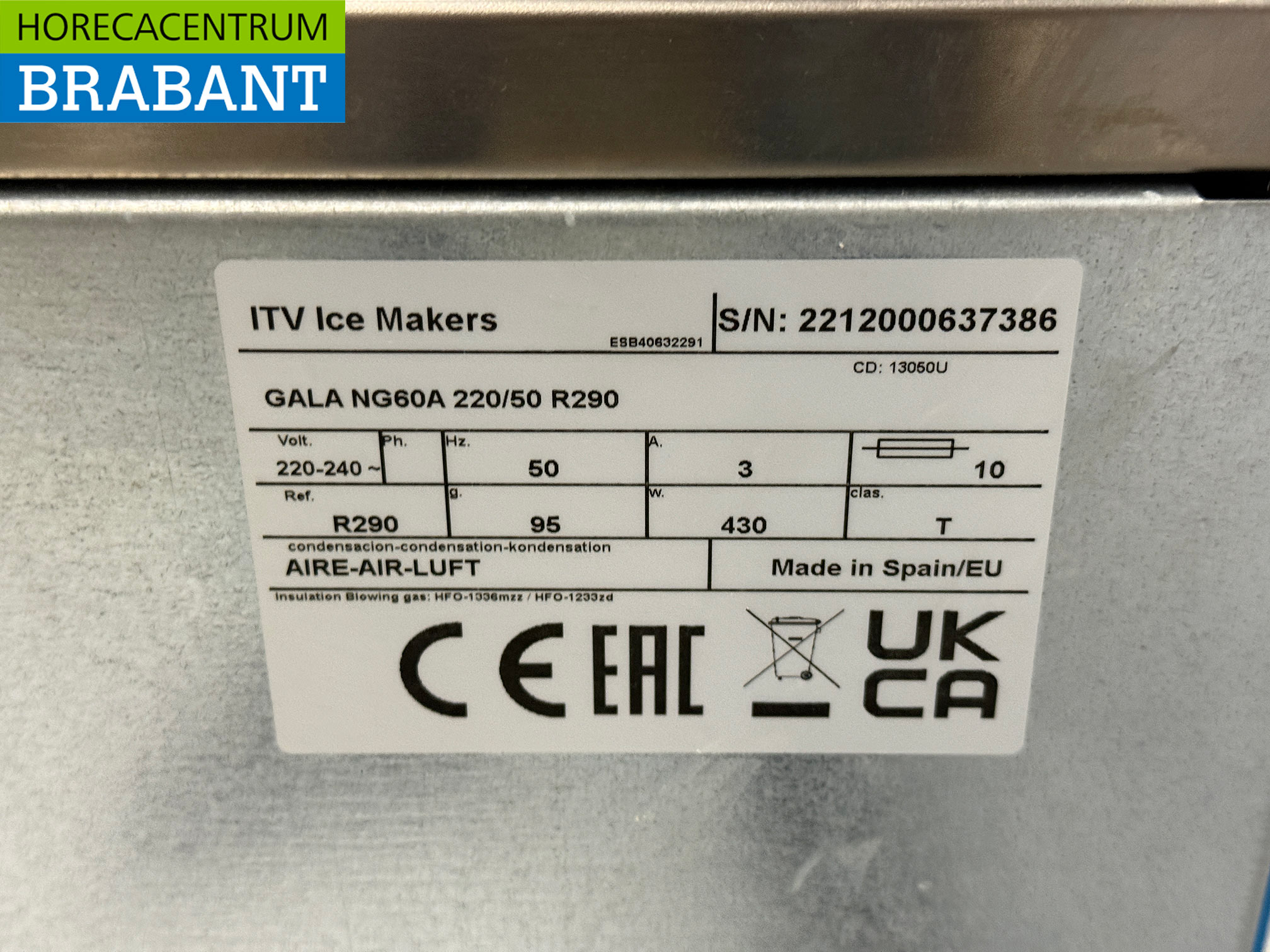 Edelstahl ITV Eiswürfelmaschine 55 kg pro Tag 25 kg Bunker 230V Horeca – Bild 5