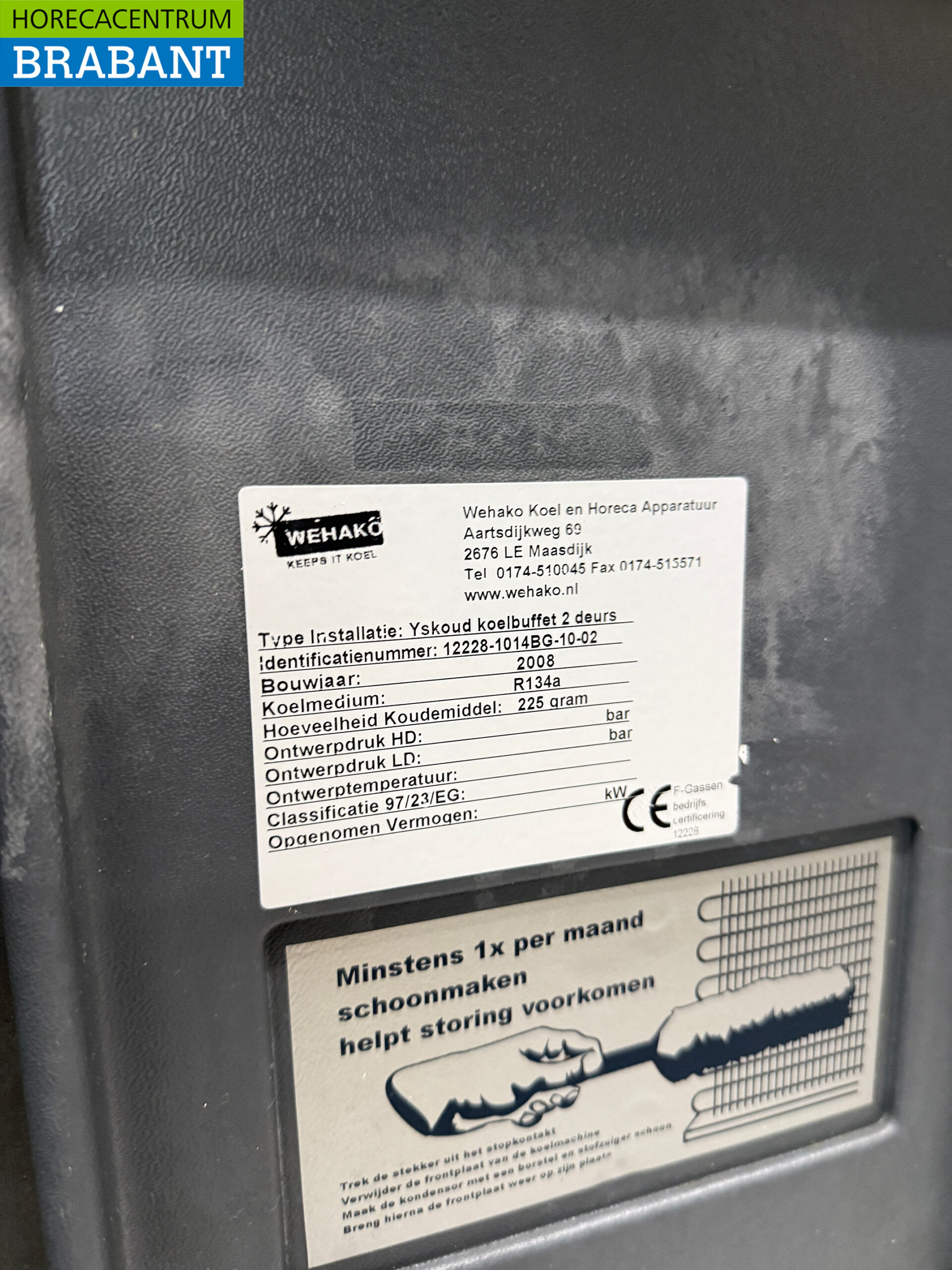 Bar-Kühlschrank 2 Türen 138,5 cm 230V Horeca – Bild 5