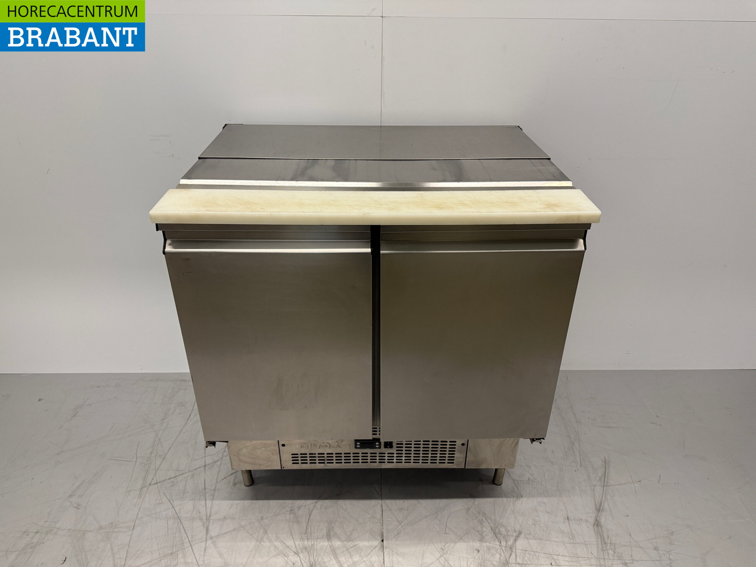 Edelstahl MBM Saladette 2 Türen 93 cm 230V Horeca