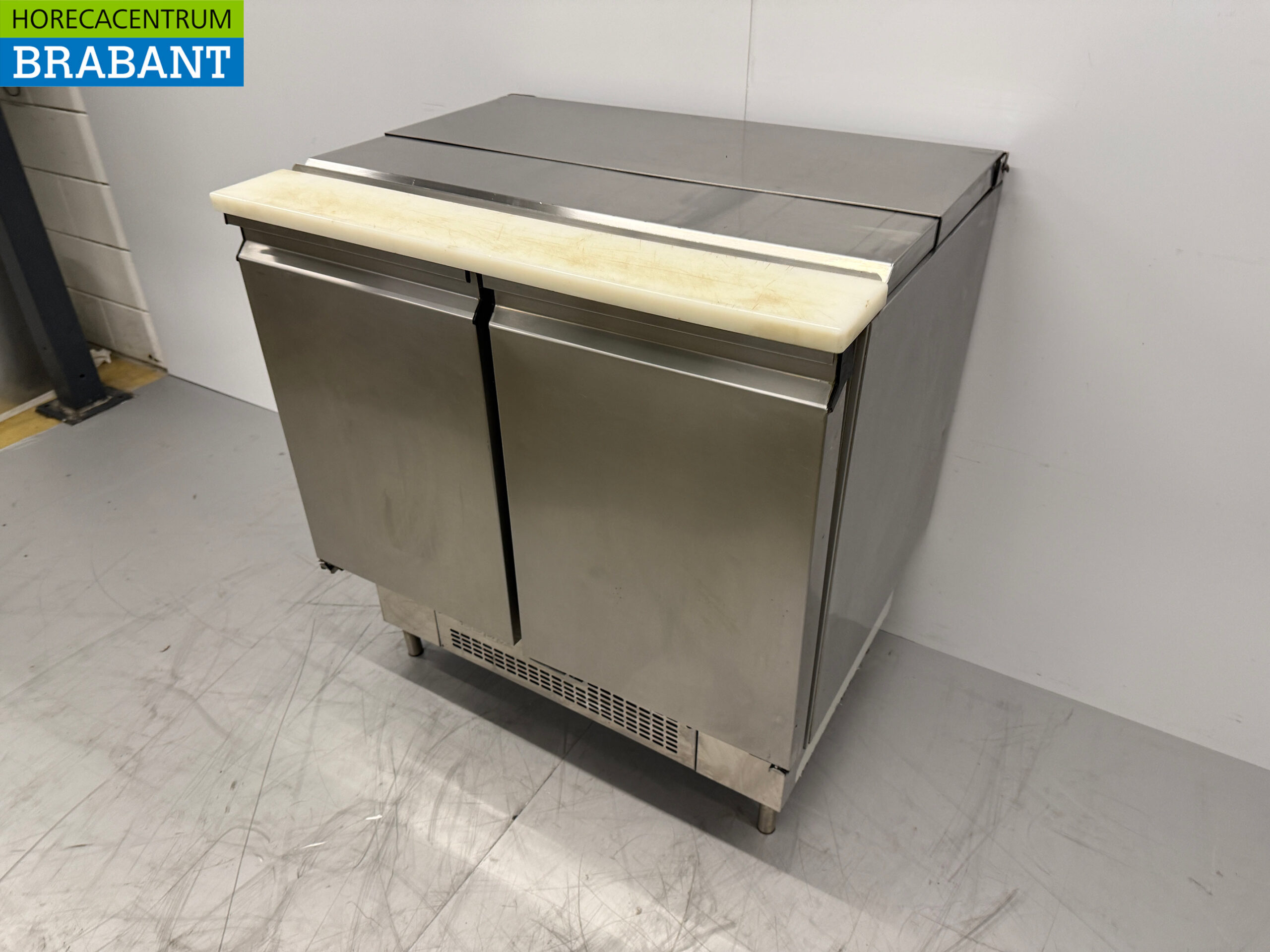 Edelstahl MBM Saladette 2 Türen 93 cm 230V Horeca – Bild 2