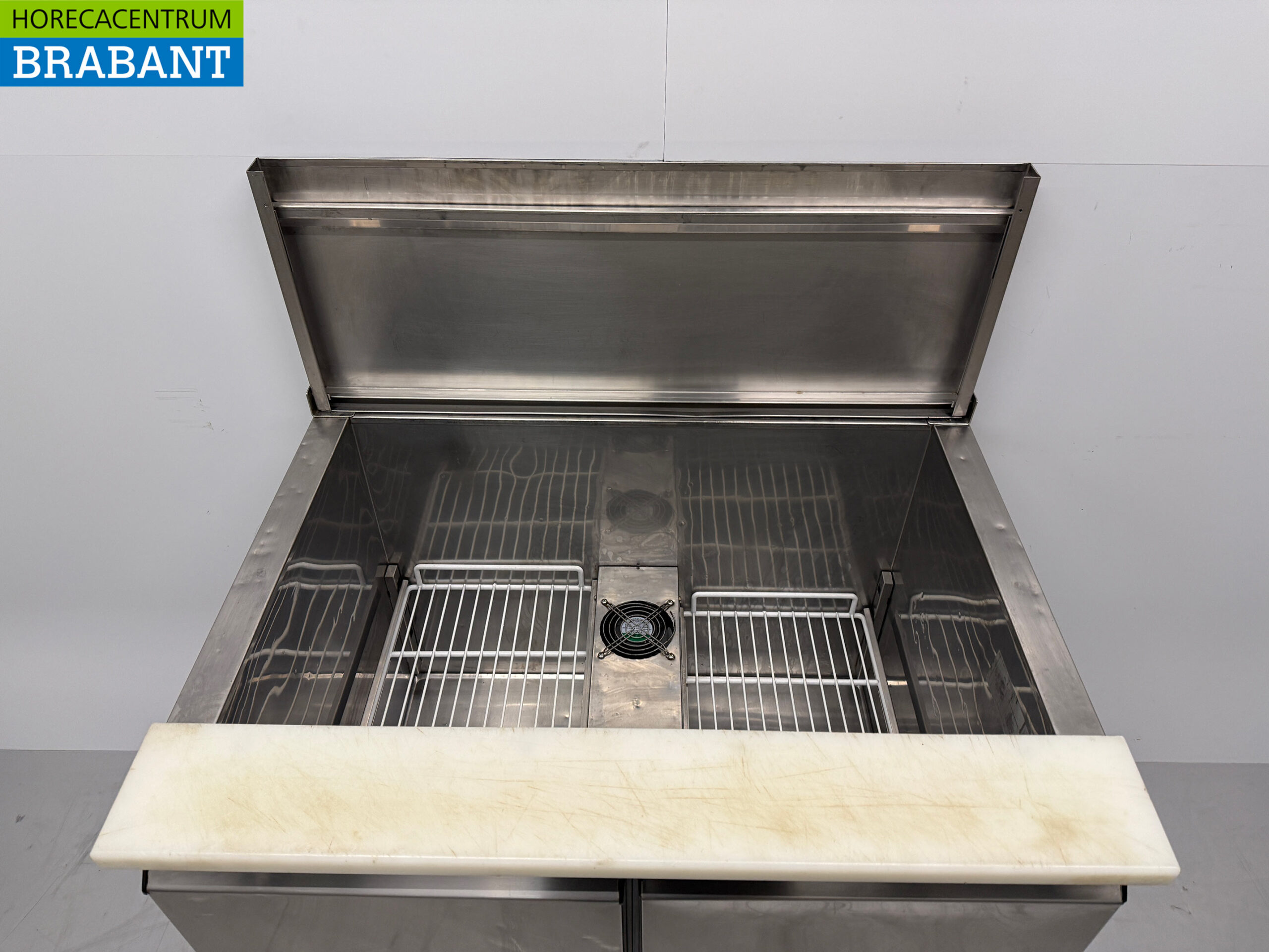 Edelstahl MBM Saladette 2 Türen 93 cm 230V Horeca – Bild 4