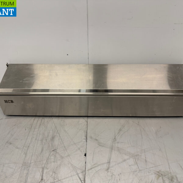 HCB GN-Tablett aus Edelstahl mit Deckel 6 x 1/6 Gastronorm GN 106 cm Horeca