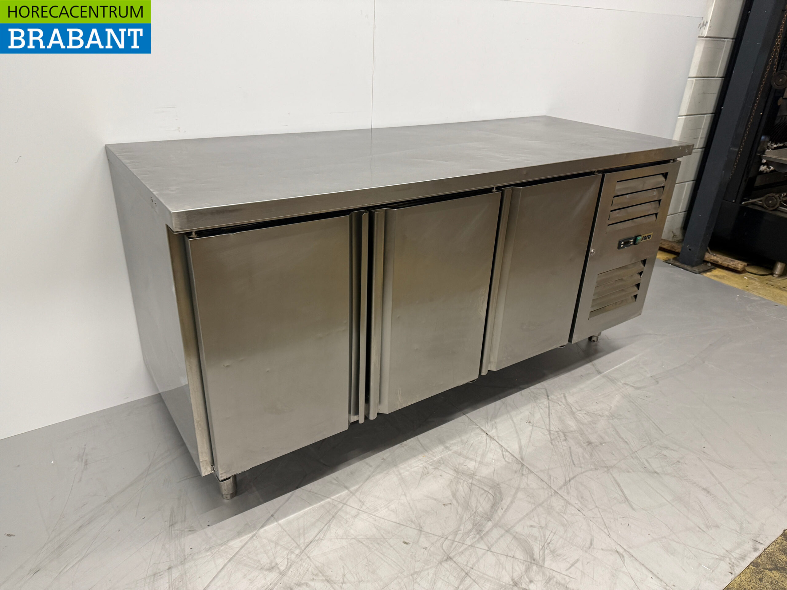 Saro Kühlschrank aus Edelstahl 3 Türen 179,5 cm 230V Horeca – Bild 3