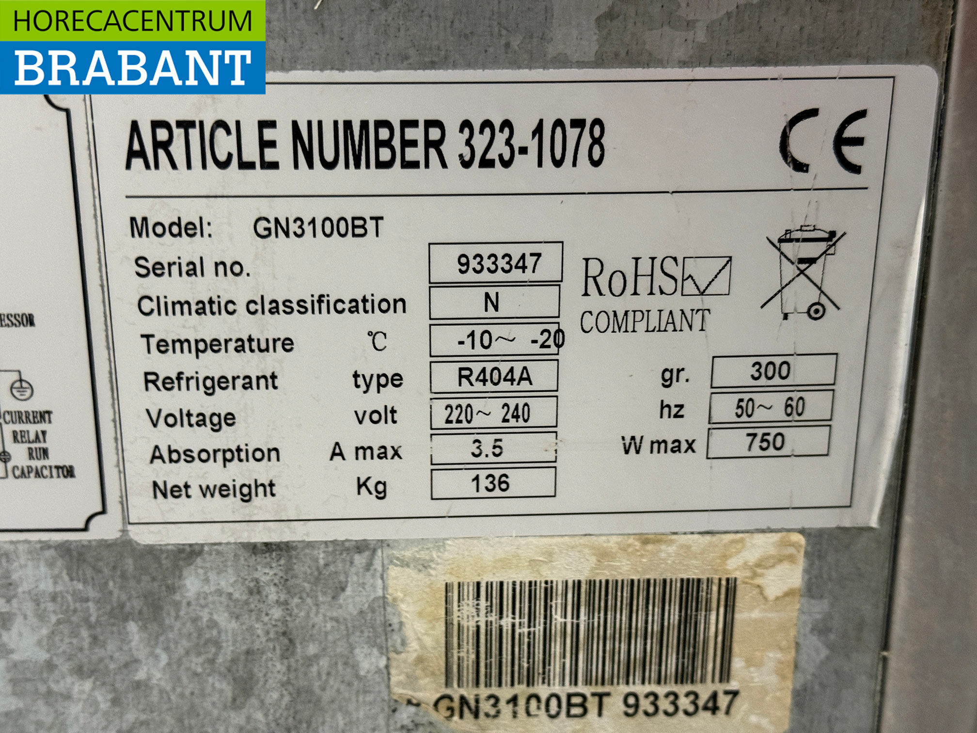 Saro Kühlschrank aus Edelstahl 3 Türen 179,5 cm 230V Horeca – Bild 6