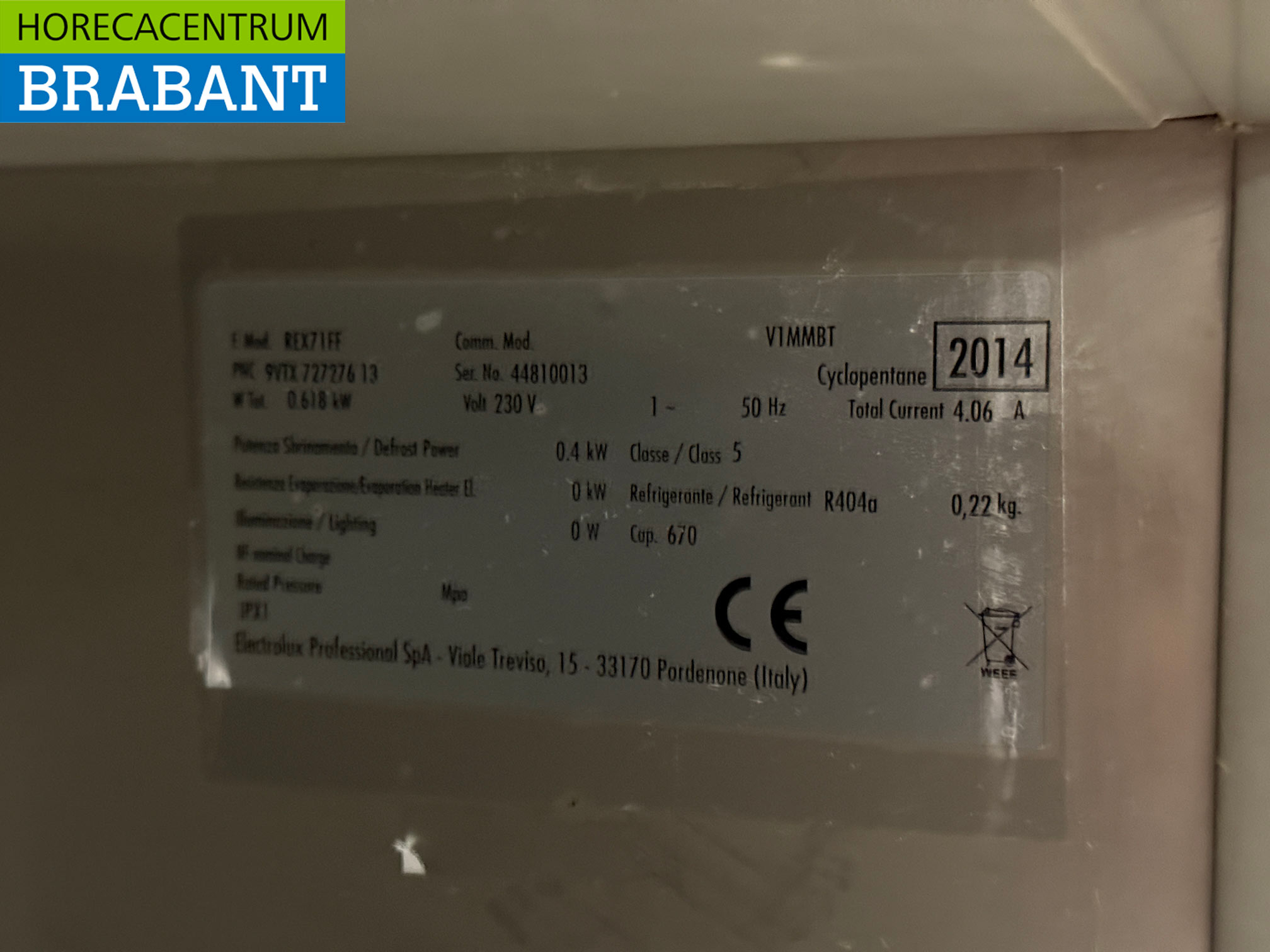 Zanussi Gefrierschrank aus Edelstahl 670 Liter 230V Horeca – Bild 5
