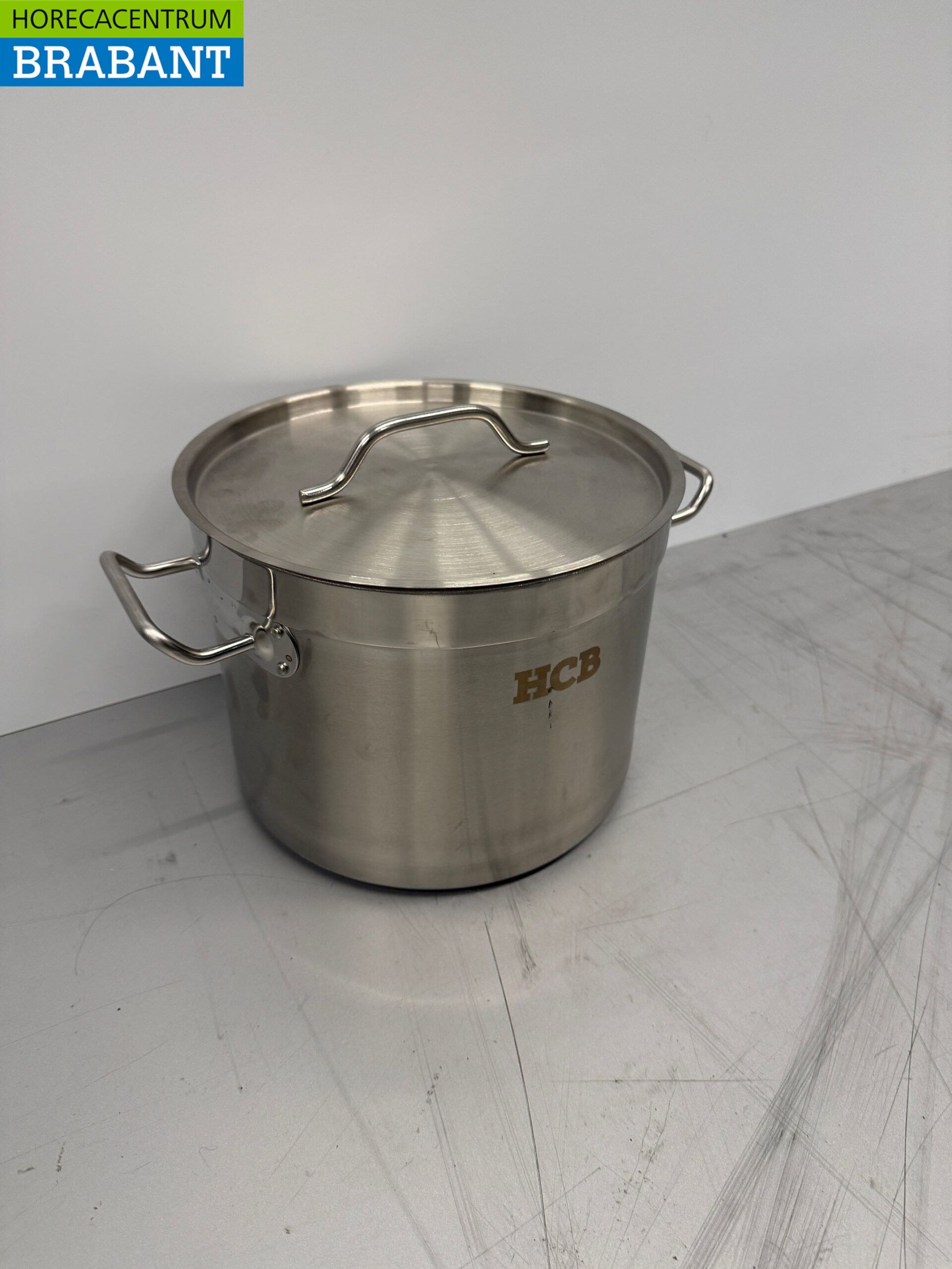 Edelstahl HCB Kochtopf Suppentopf 25 x 19 cm 9 Liter Catering – Bild 3