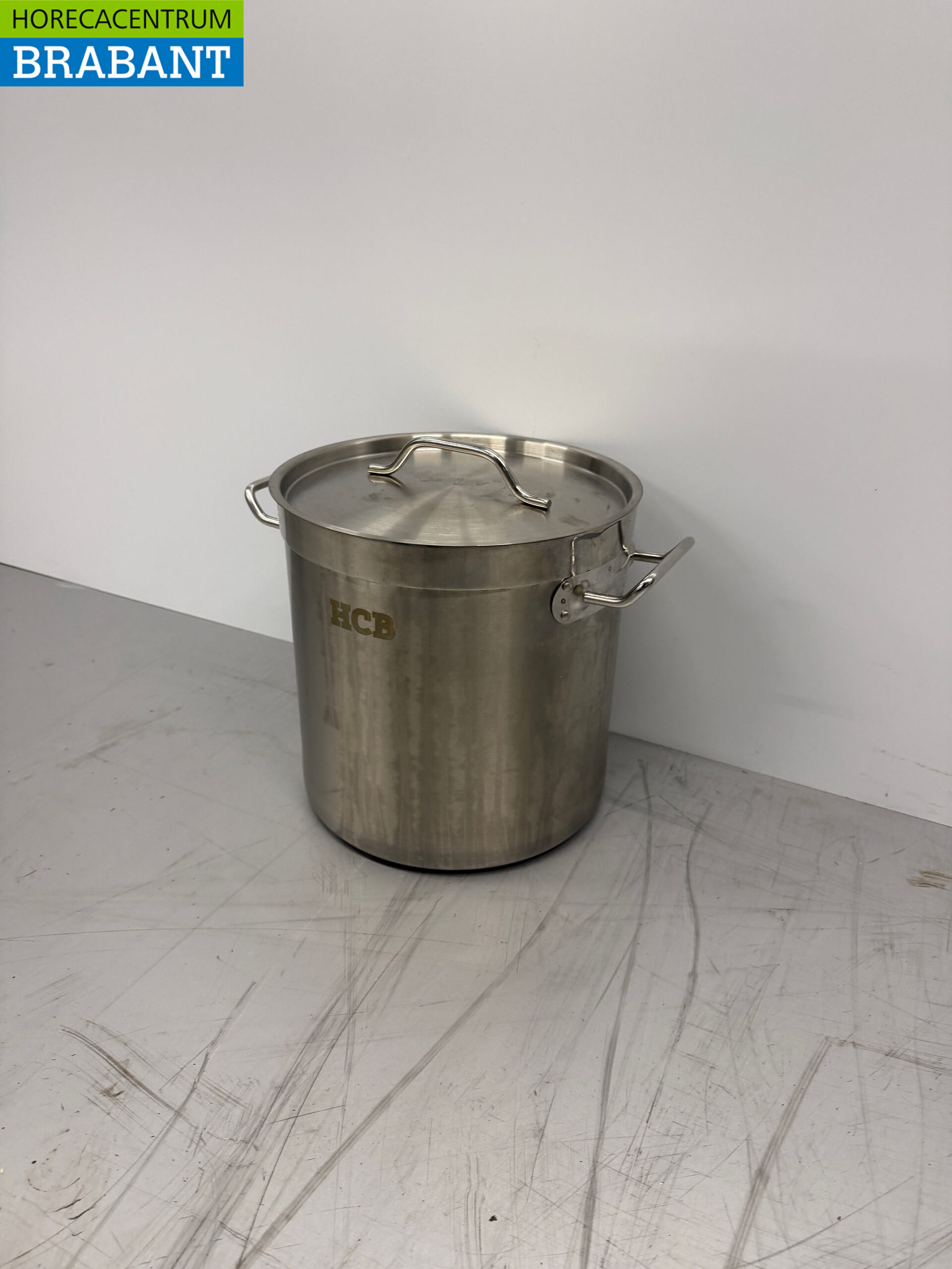 Edelstahl Suppentopf Kochtopf Induktion 26 x 26 cm 12 Liter Catering – Bild 2