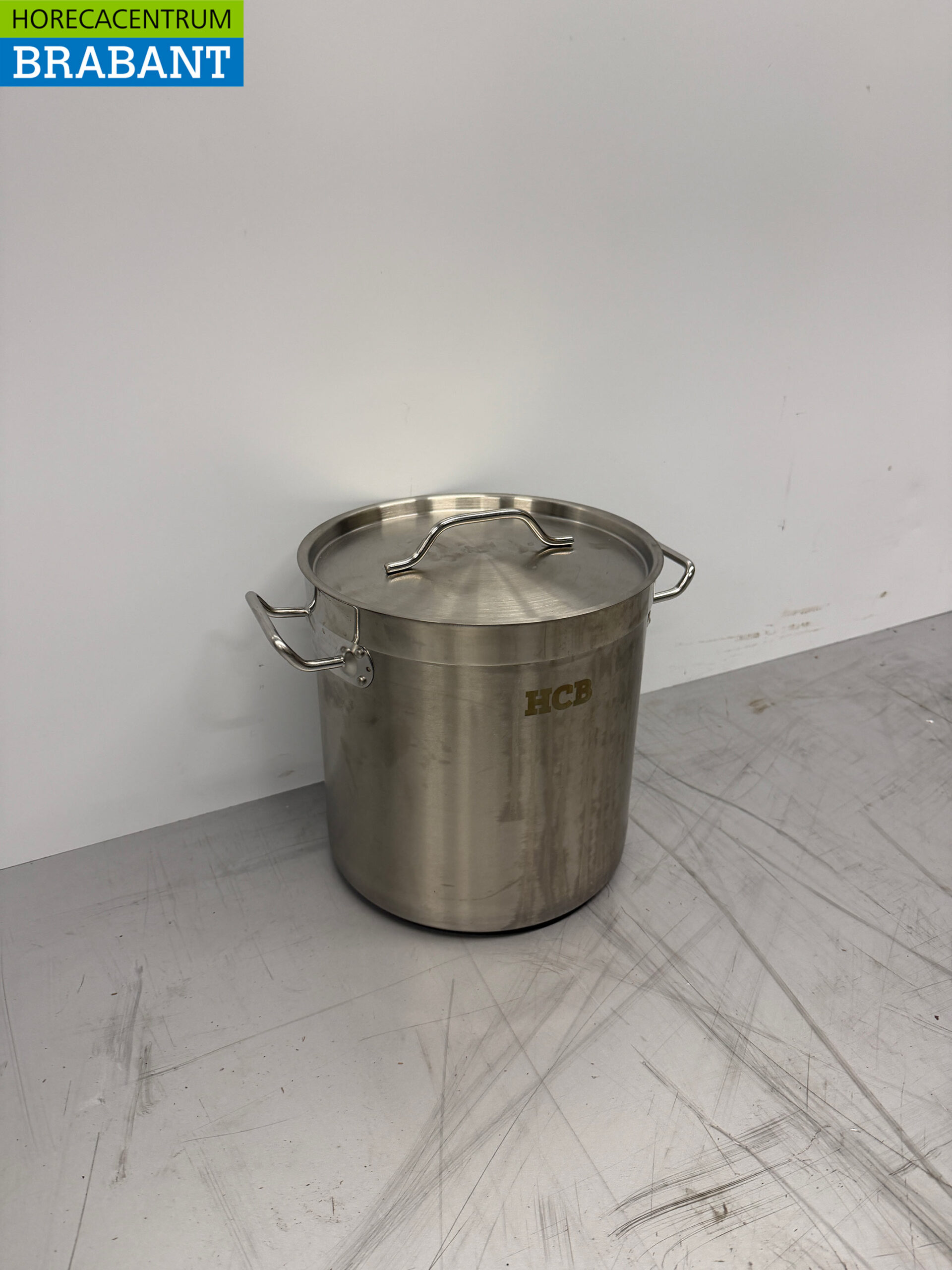 Edelstahl Suppentopf Kochtopf Induktion 26 x 26 cm 12 Liter Catering – Bild 3