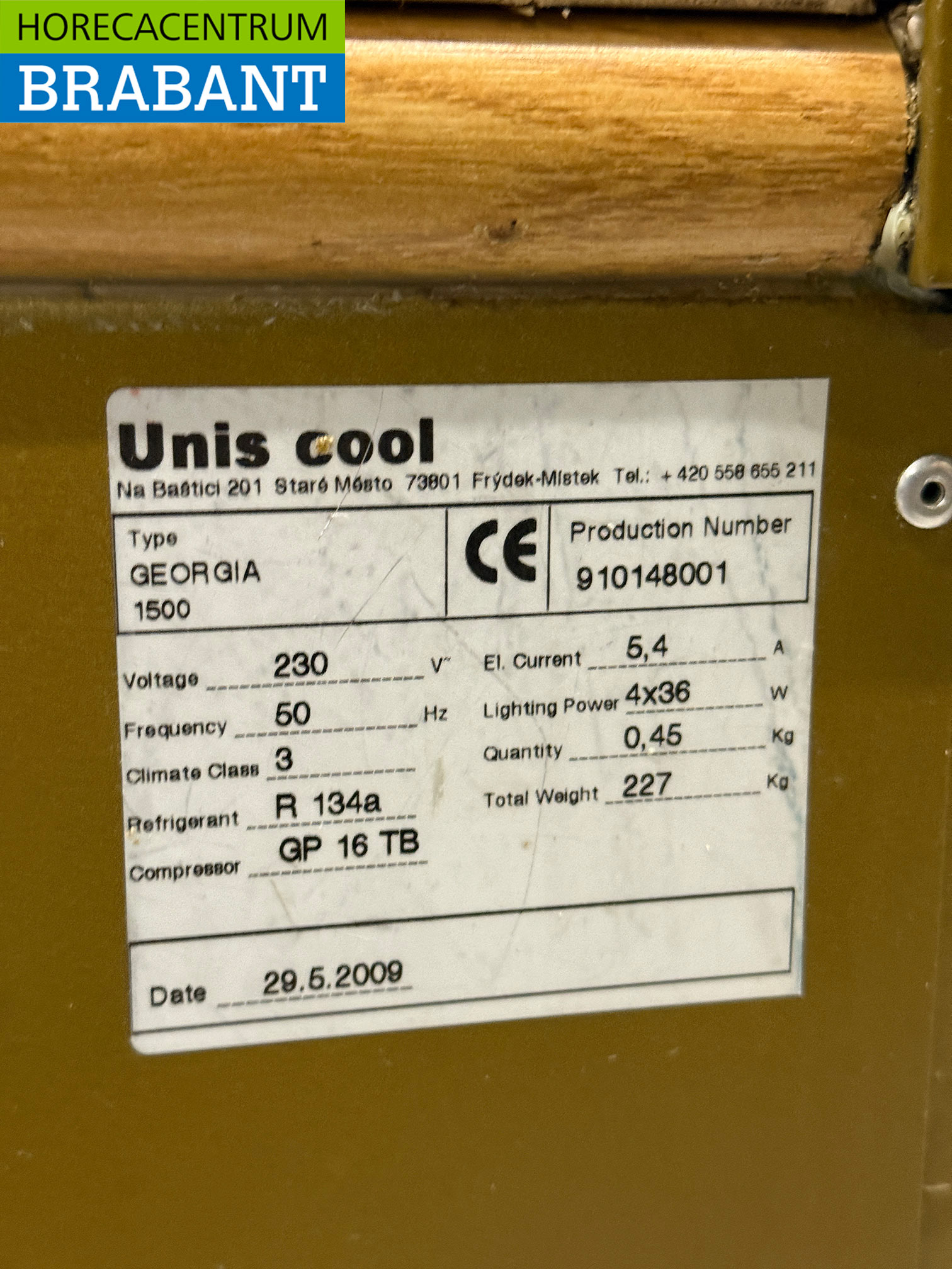 Unis Cool Vitrine 150 cm 230V Horeca – Bild 8