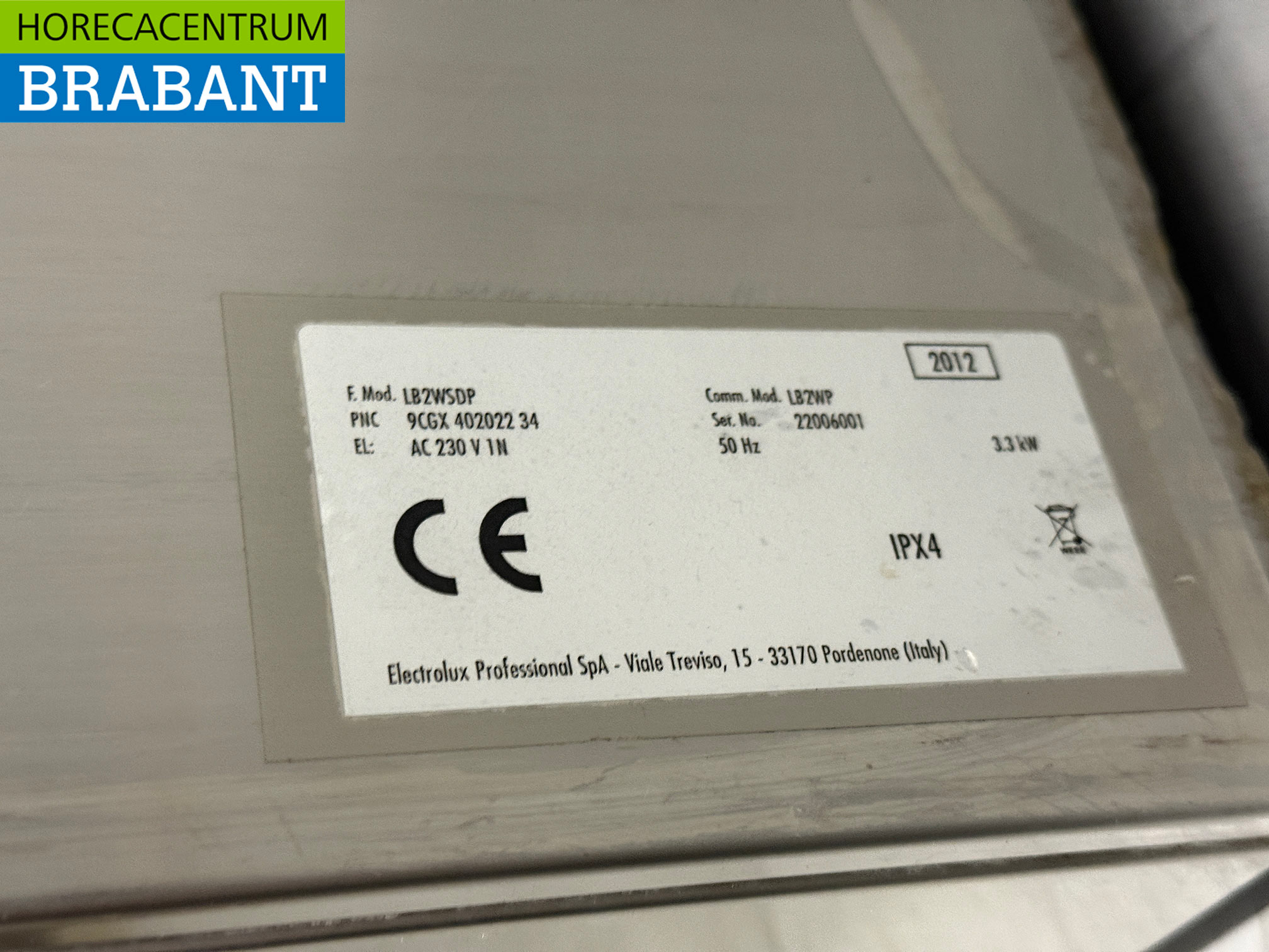 Edelstahl Zanussi Gläserspüler Gläserspüler mit Wasserenthärter und Ablaufpumpe 230V Horeca – Bild 6