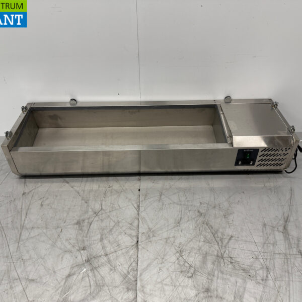 Edelstahl Ecofrost Aufsatzkühlschrank Saladiere 6 x 1/3 GN 140 cm 230V Horeca