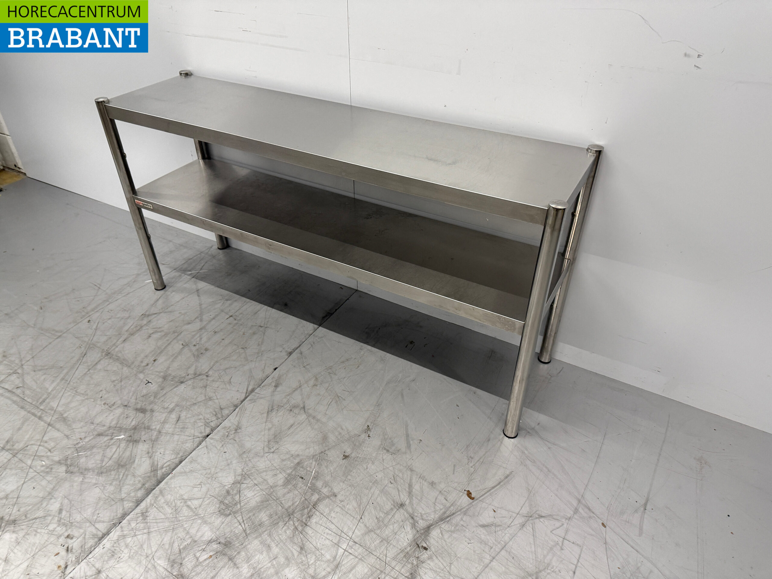 Doppelte Etagerenbrücke aus Edelstahl 140 x 37 x 70,5 cm Catering – Bild 2