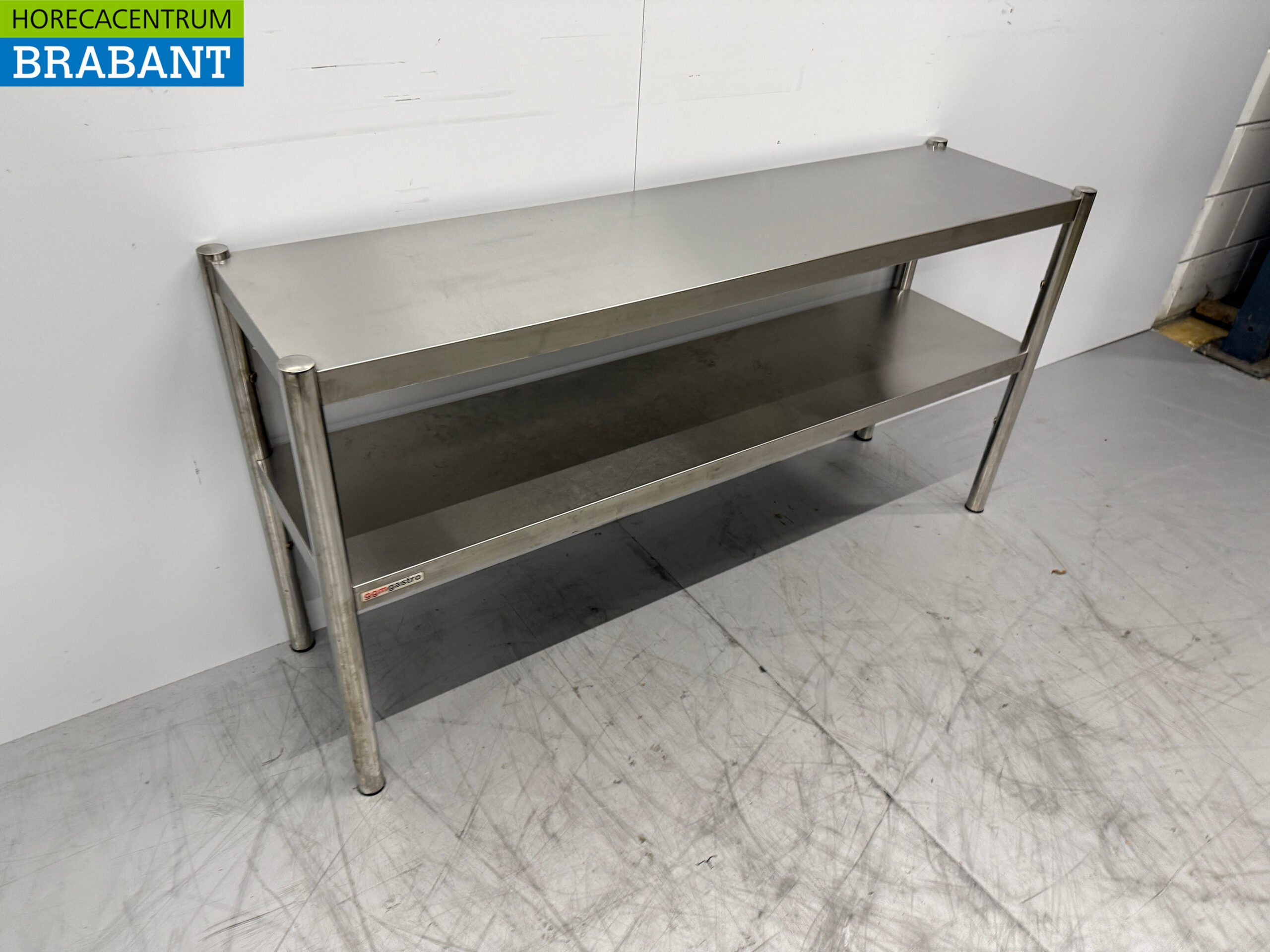 Doppelte Etagerenbrücke aus Edelstahl 140 x 37 x 70,5 cm Catering – Bild 3