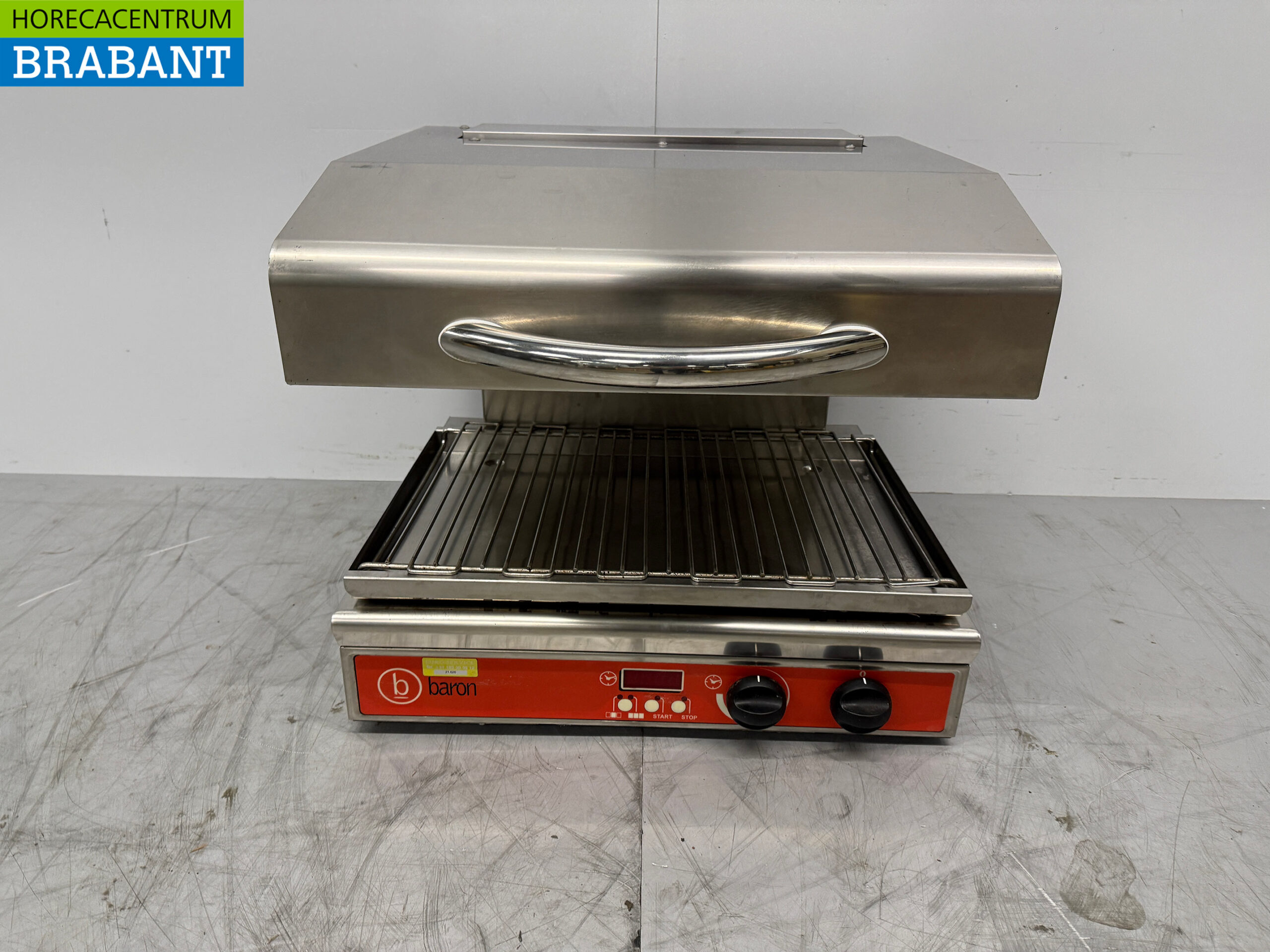 Baron Keramik-Salamander aus Edelstahl 57 cm 4,5 kW 400V Horeca