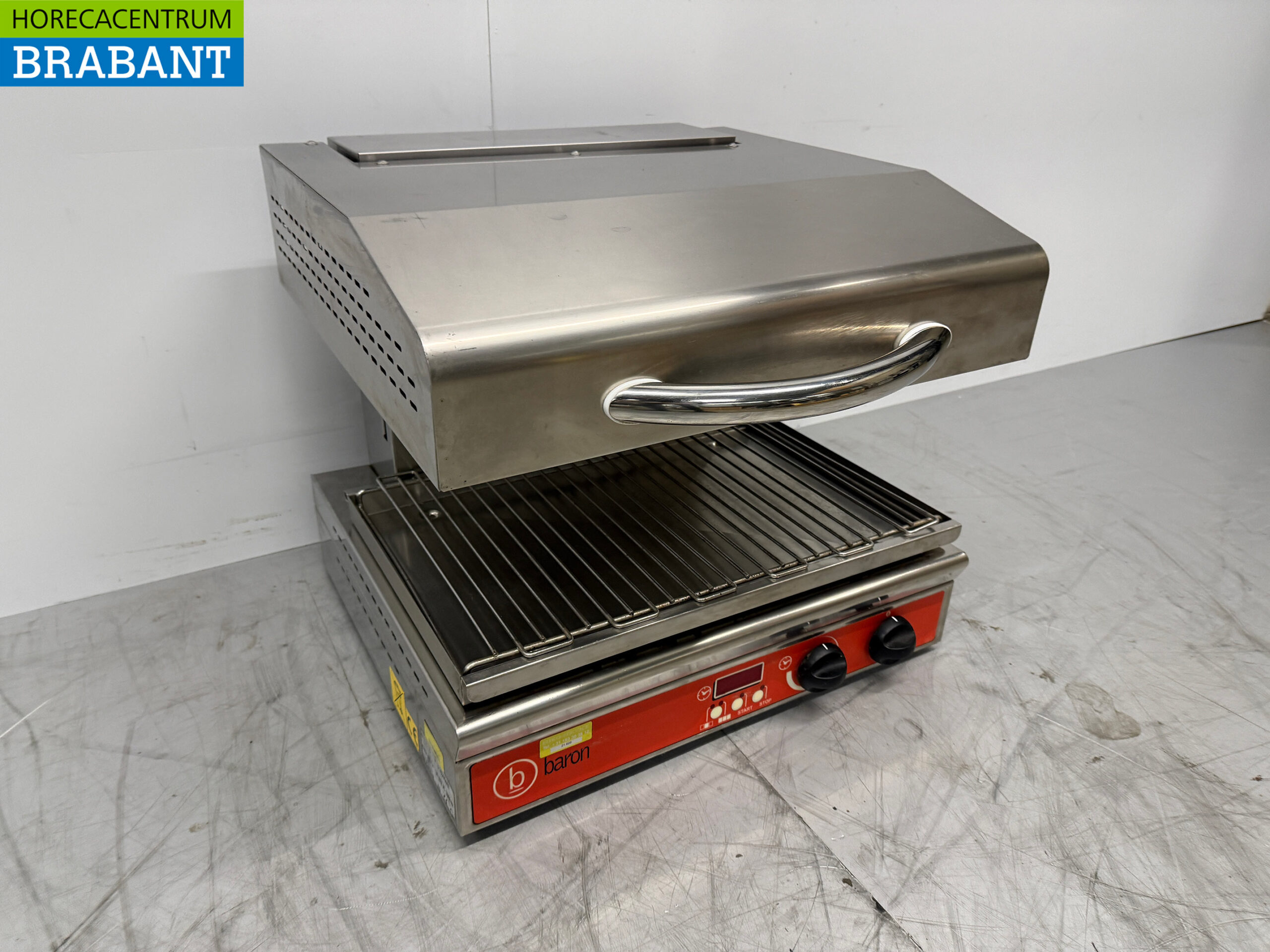 Baron Keramik-Salamander aus Edelstahl 57 cm 4,5 kW 400V Horeca – Bild 3