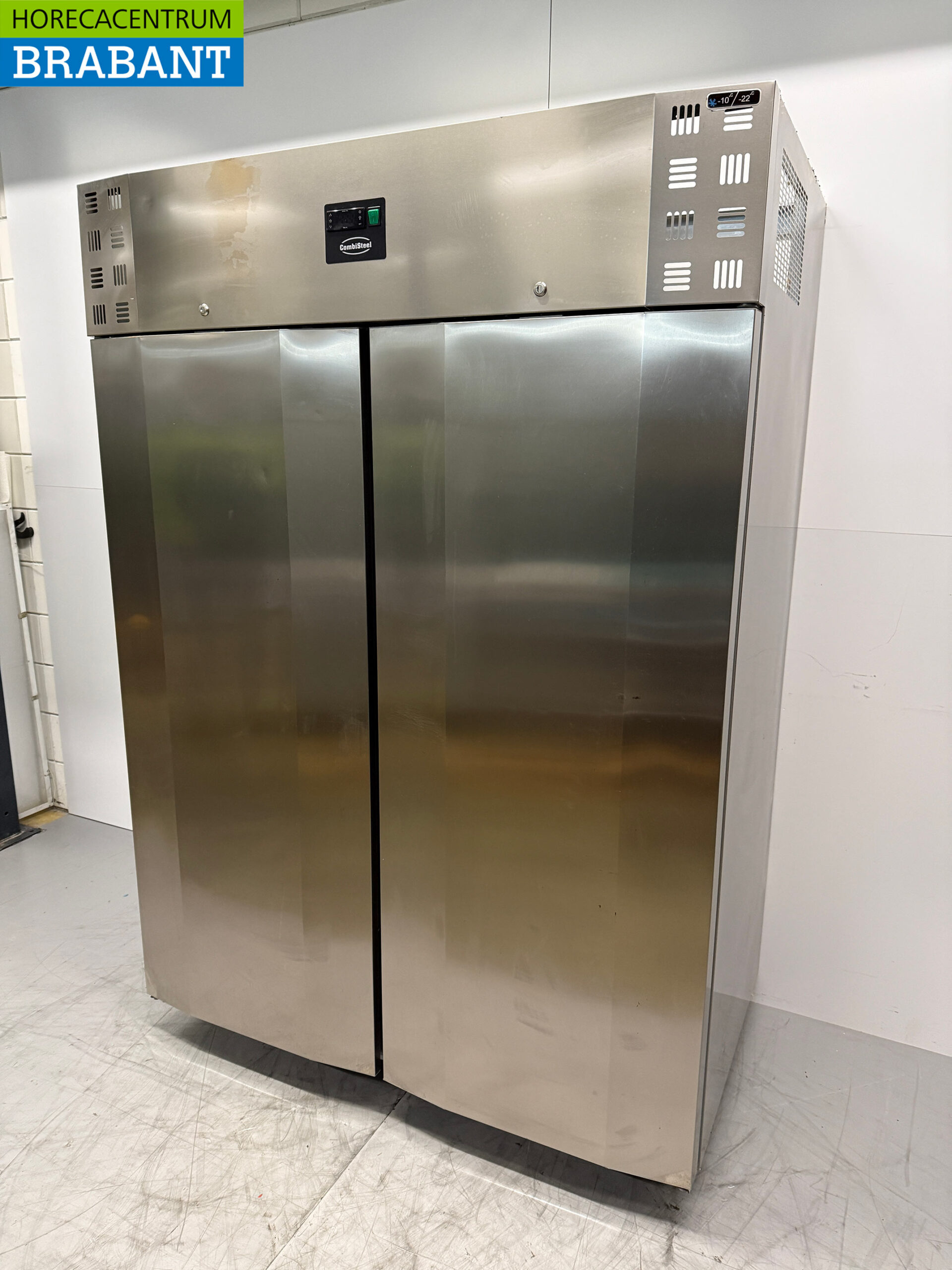 Edelstahl Combisteel Doppeltüriger Gefrierschrank 1400 Liter 230V Horeca – Bild 2