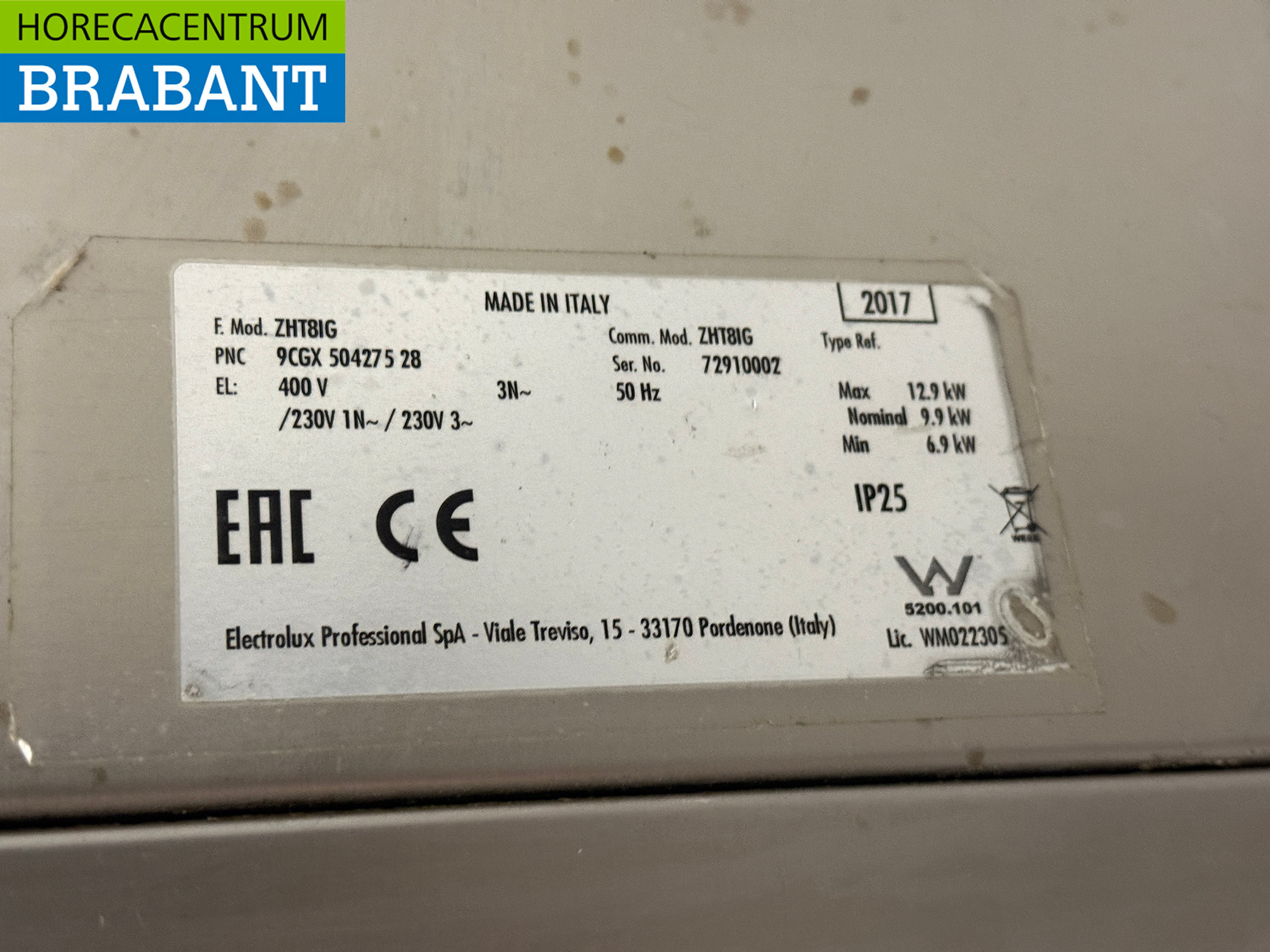 Zanussi Geschirrspüler aus Edelstahl mit Abflusspumpe 400V Catering – Bild 6