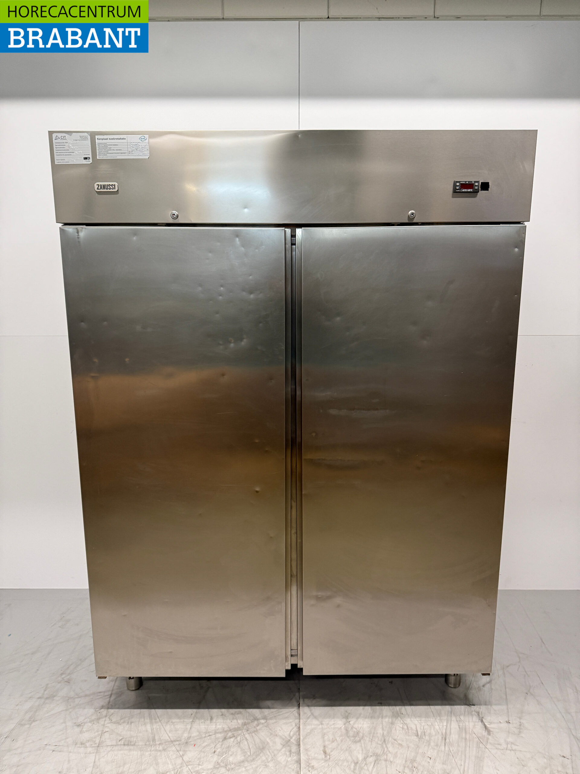 Zanussi Gefrierschrank aus Edelstahl Doppeltür 1300 Liter 230V Horeca