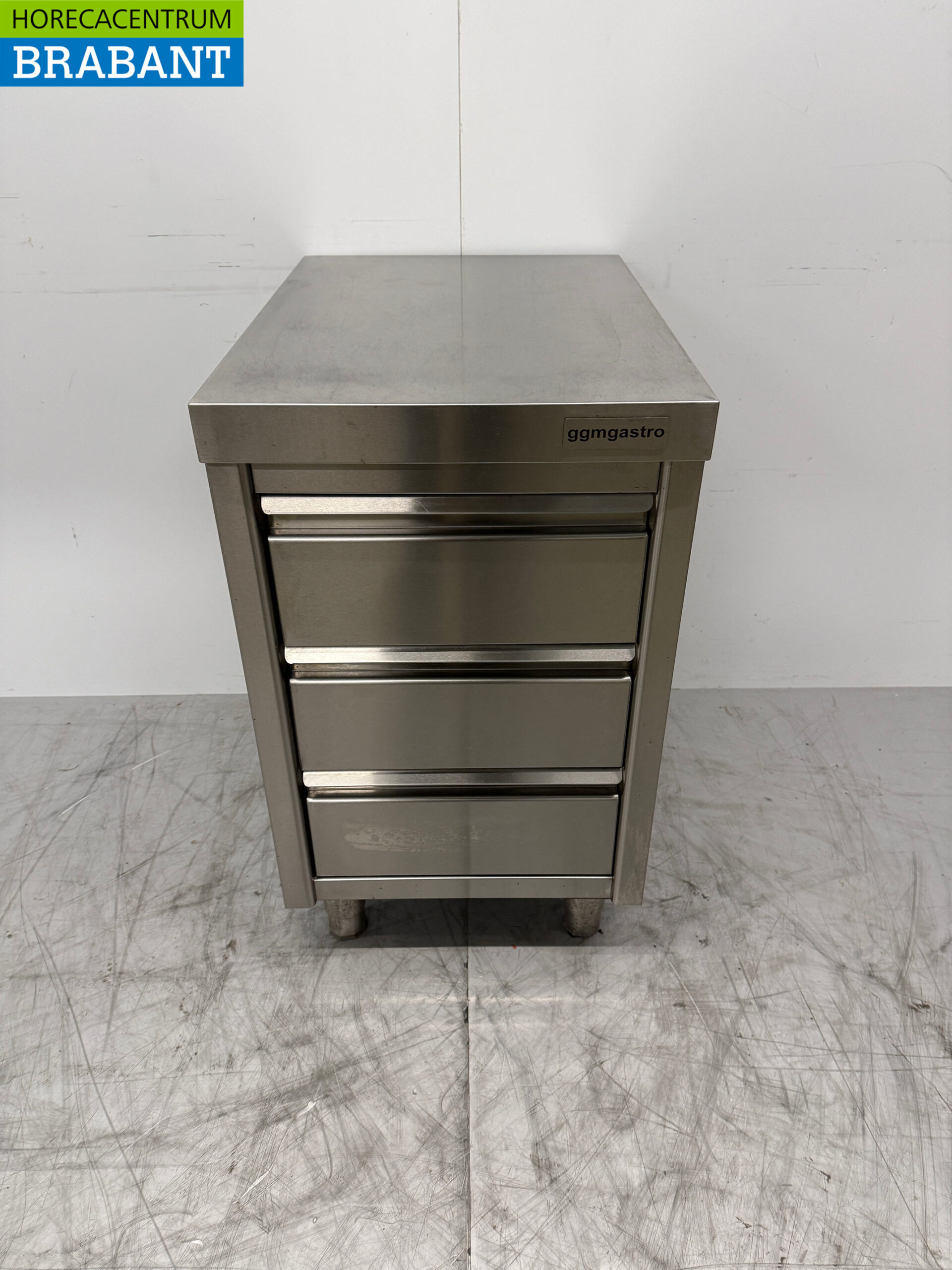 Edelstahl Arbeitsschrank Schubladenschrank 3 Schubladen 50 x 70 x 87 cm Catering